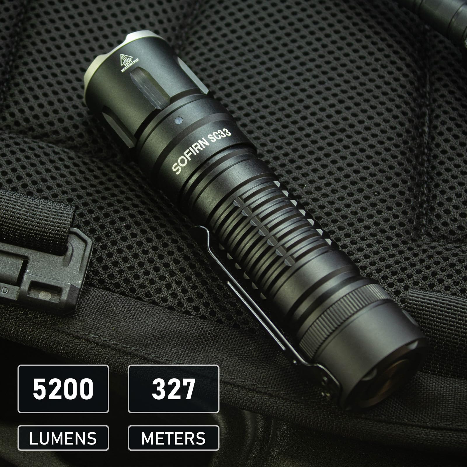 Csteboke Utility Flashlight Rechargeable Flashlights High Lumens - Sofirn Sc33 Super Bright Flashlight 5200 Lumens, Powerful Flashlight High Powered, Waterproof Led Flashlights For Home Camping Dog Walking