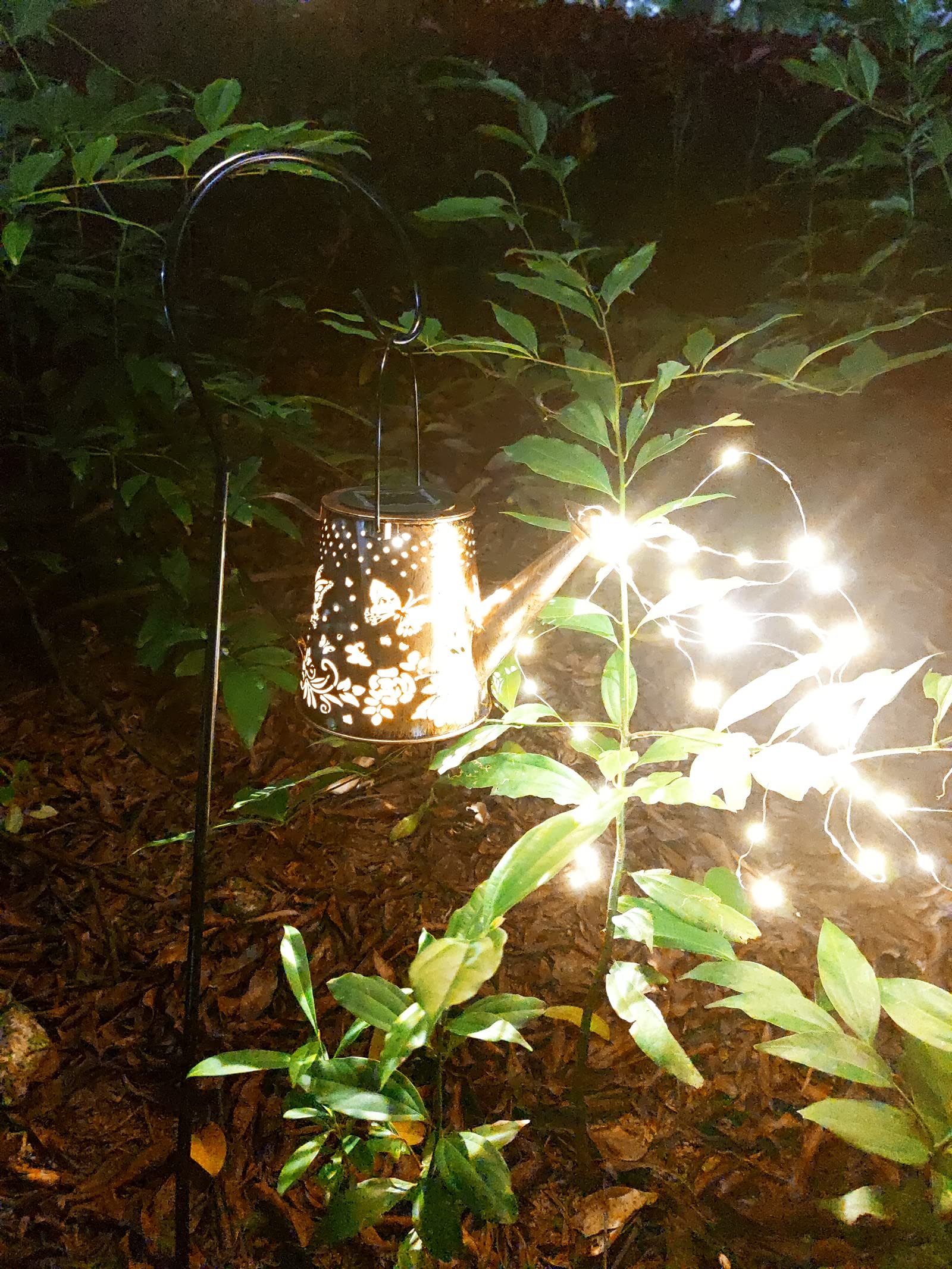 Yevheniy N\A Solar Butterfly Garden Light,Solar Watering Can Lights Outdoor Garden Ornaments Waterproof For Pathway Yard Lawn Patio Landscape Decor