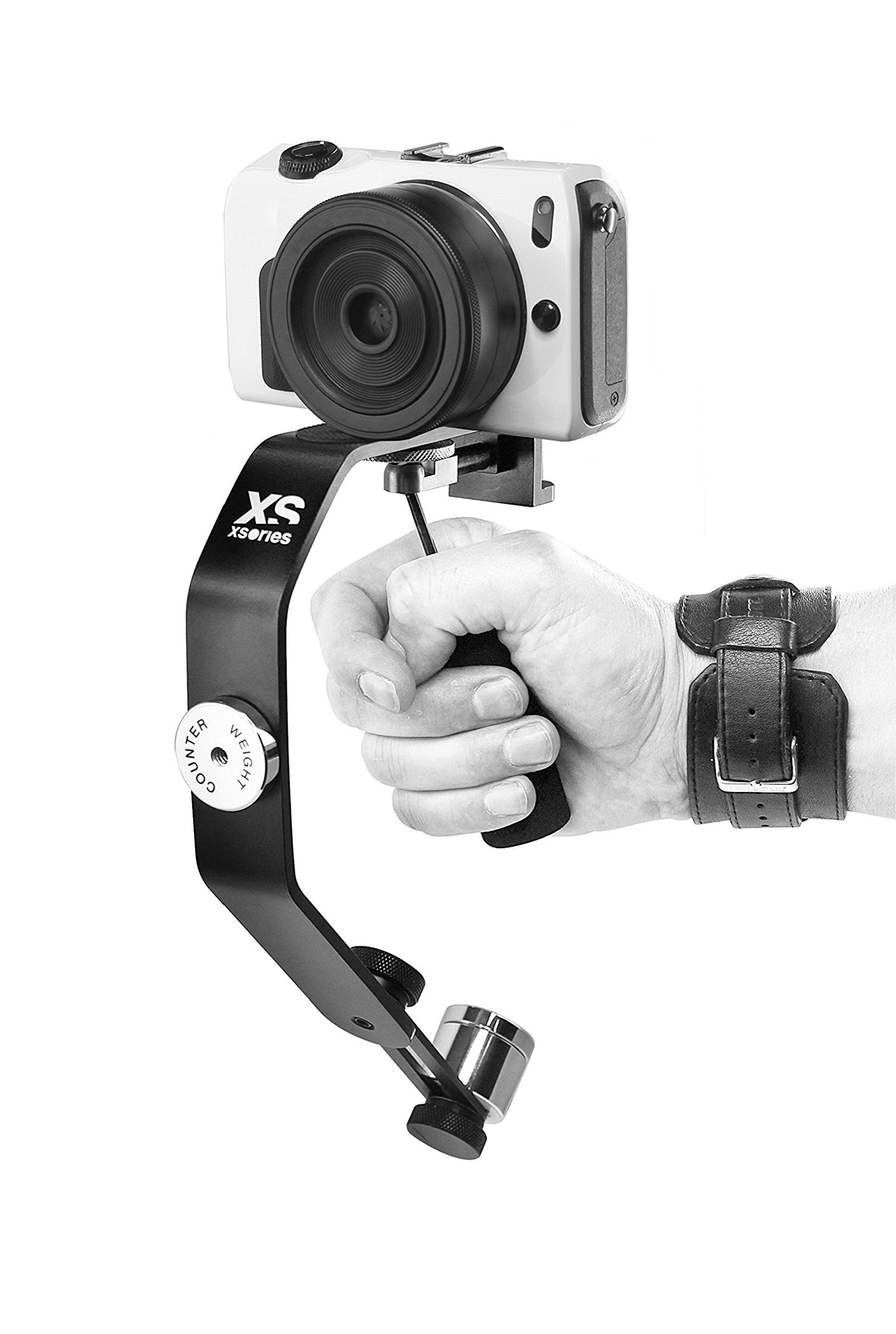 Xsories X-Steady Lite, Handheld Camera Stabilizer, Steadicam For Compact Digital Cameras, Gopro 3, 4, Nikon, Canon, Sony, Olympus, Black
