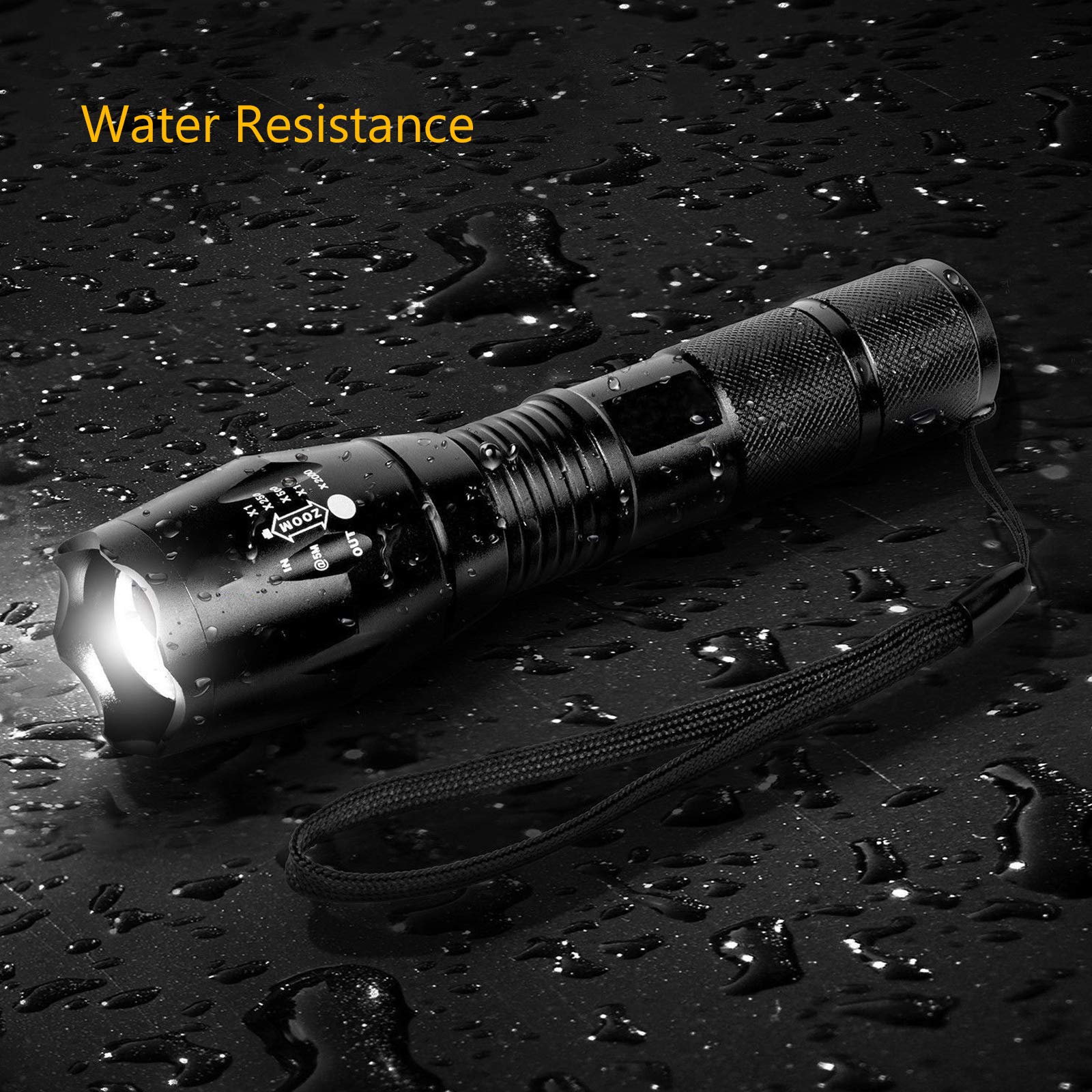 Miular 2 Pack Military Grade Single Mode High Lumens Led Tactical Flashlight For Outdoor Camping Hiking Emergency