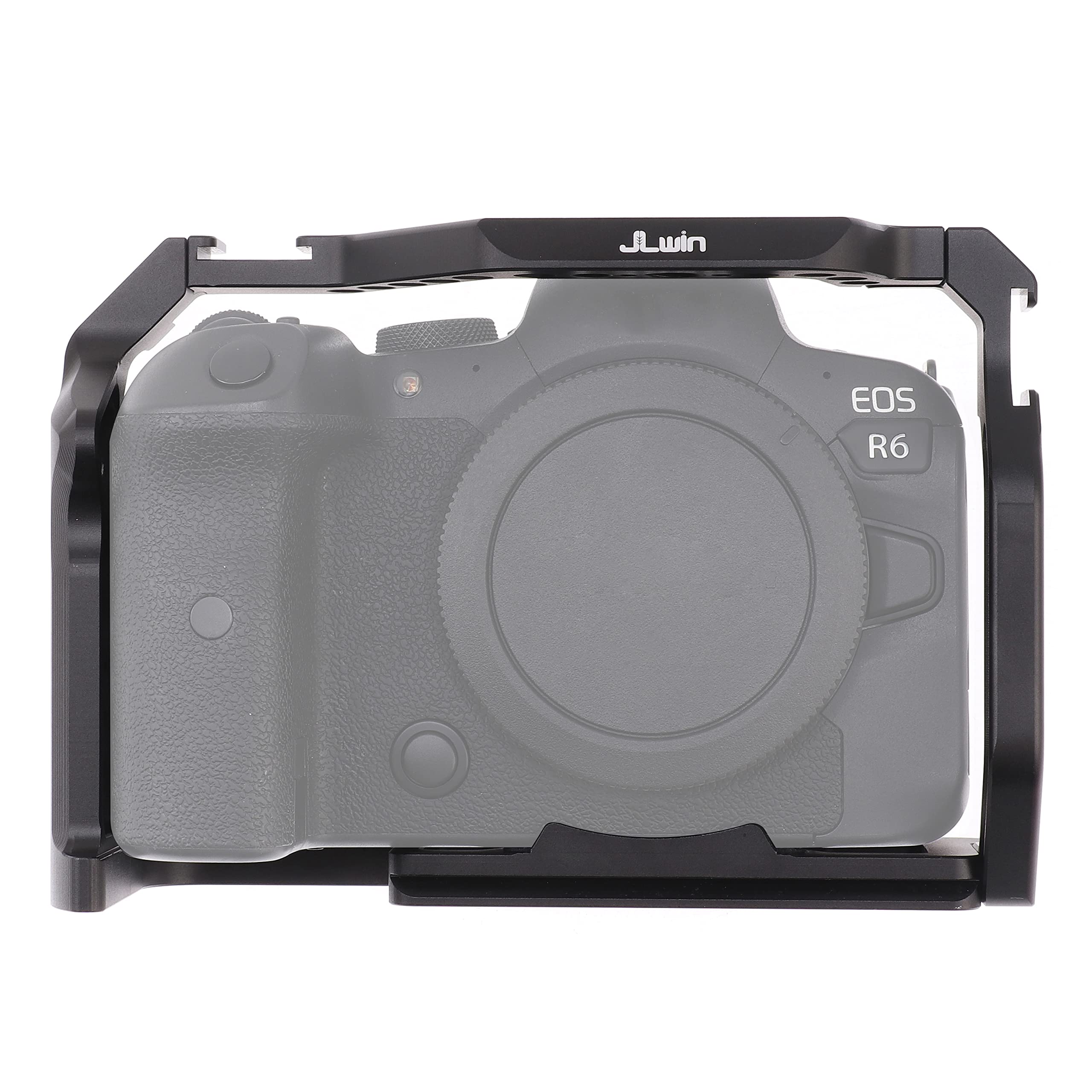 Fotga Dslr Camera Cage Video Stabilizer For Canon R5 R5C R6,Compatible With Arca Swiss Clamp,Multiple 1/4" 3/8" Screw Holes