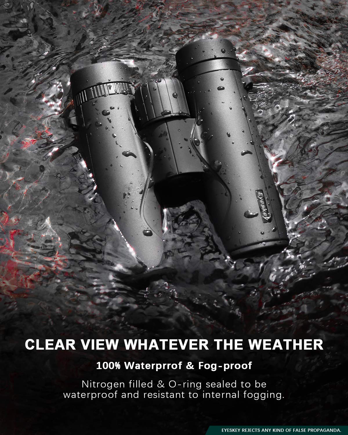 Eyeskey Dreamer Bird Watching Binoculars For Adults Compact  Waterproof Fog Proof Binoculars For Outdoor Games Hunting  Clear Low-Light Vision  Wide Field Of View  Professional Sports Optics