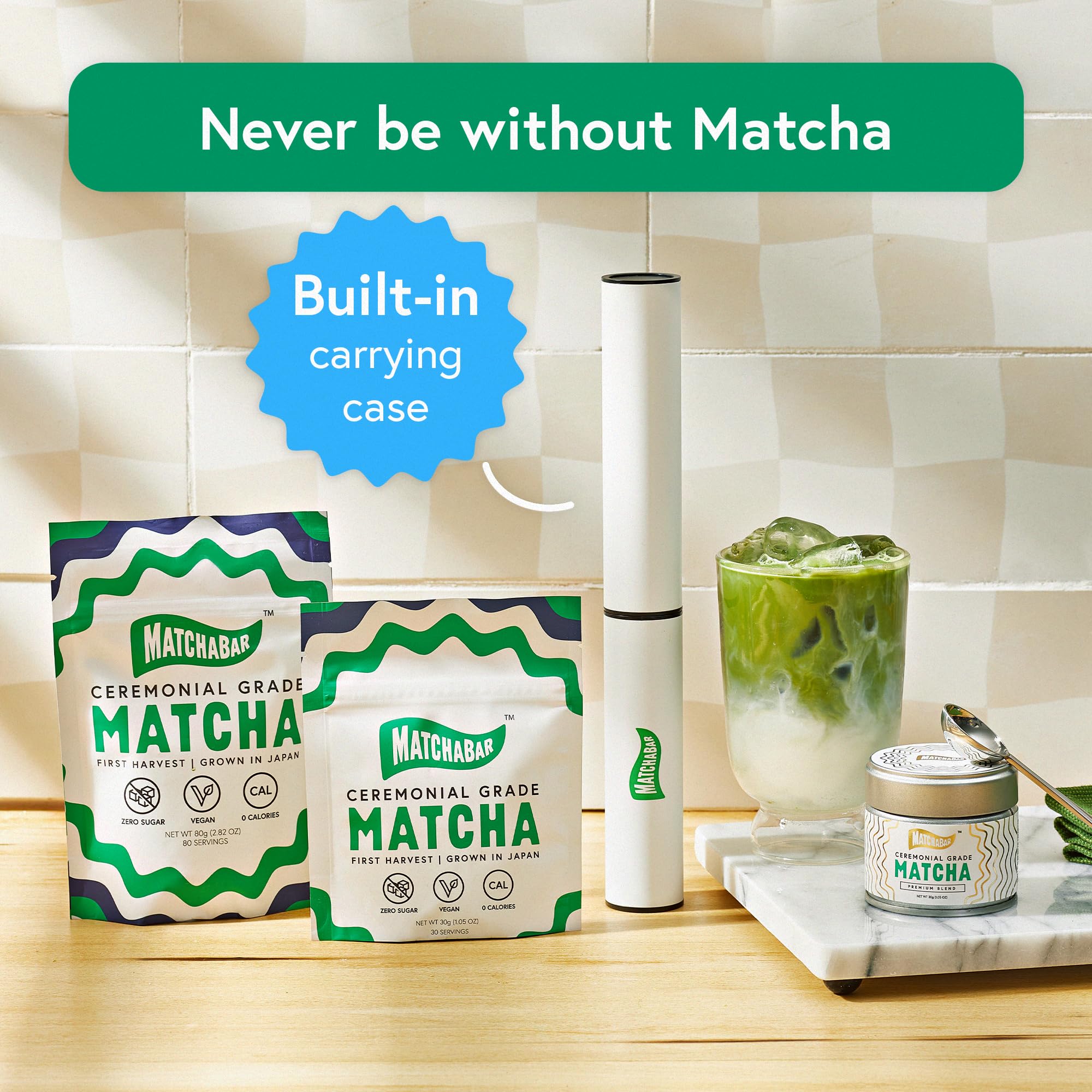 Matchabar Electric Milk Frother Hand Blender Stainless Steel Electric Matcha Whisk, Handheld Drink Mixer For Coffee, Greens & Protein Easy To Clean Usb Rechargeable, Dual Speed Immersion Blender
