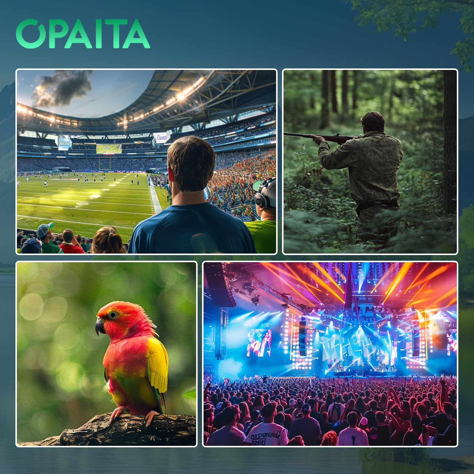 Opaita 12X25 Binoculars Compact For Adults - Lightweight Kids Binoculars - Binoculars With Clear Vision For Bird Watching Travel Wildlife Watching & Outdoor Activities