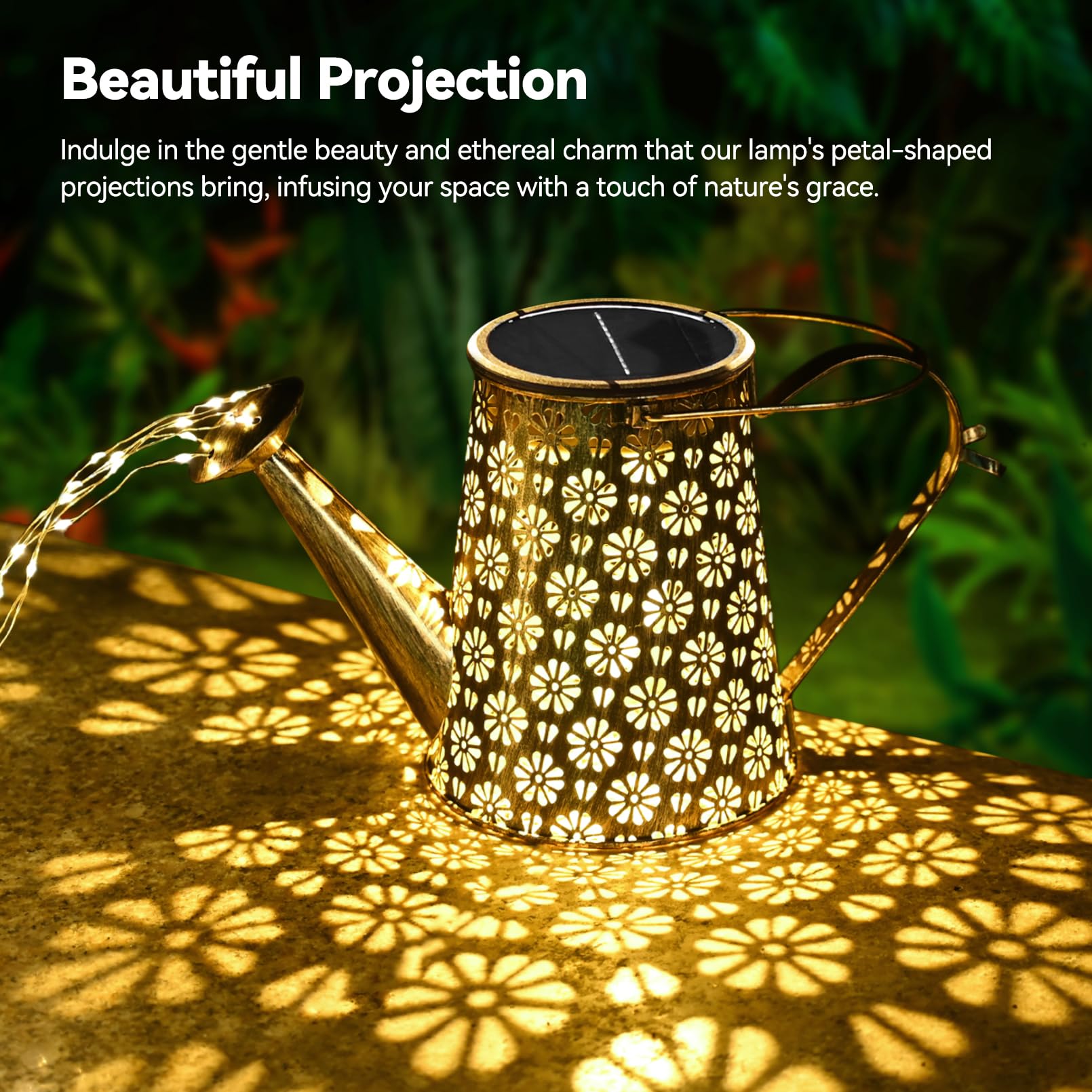 Tonitrui Solar Watering Can With Lights, 2Pack Solar Light Garden Decor For Outside, Pathway Walkway Patio Yard Outdoor Decoration Gift (Warm White 90Led)