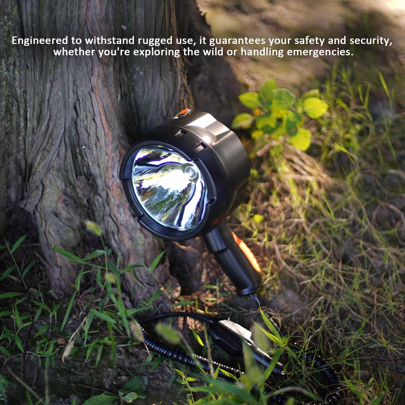 Litmann Pro Handheld Spotlight 1500 Lumens 12V Plug Spot Light Led For Boat Camping Flashlight Hunting Spotlight Car Spotlight Marine Flashlight
