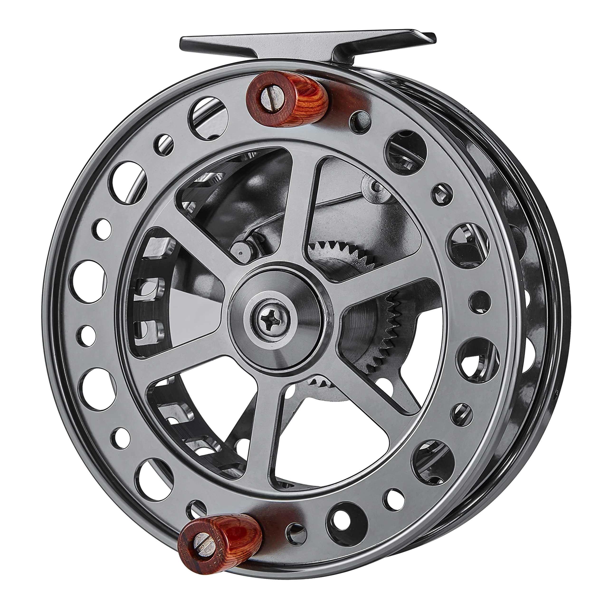 Saion 4.5 Inches Float Reel Centrepin Reel Steelhead Coarse Trotting Fishing Centerpin 114Mm Cnc Machine Cut Aluminum