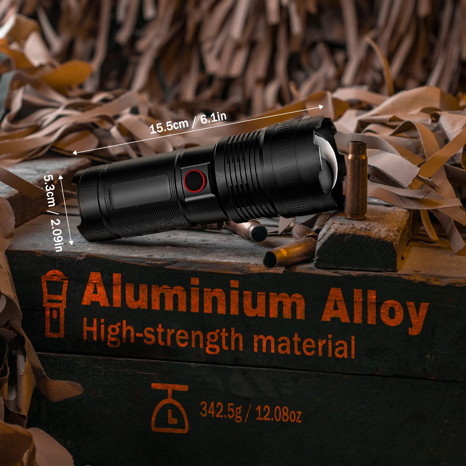 Civikyle Flashlights High Lumens Rechargeable Zoomable 20W 1300Lm Led Handheld Flashlight For Camping Essentials Gear Home Emergencies