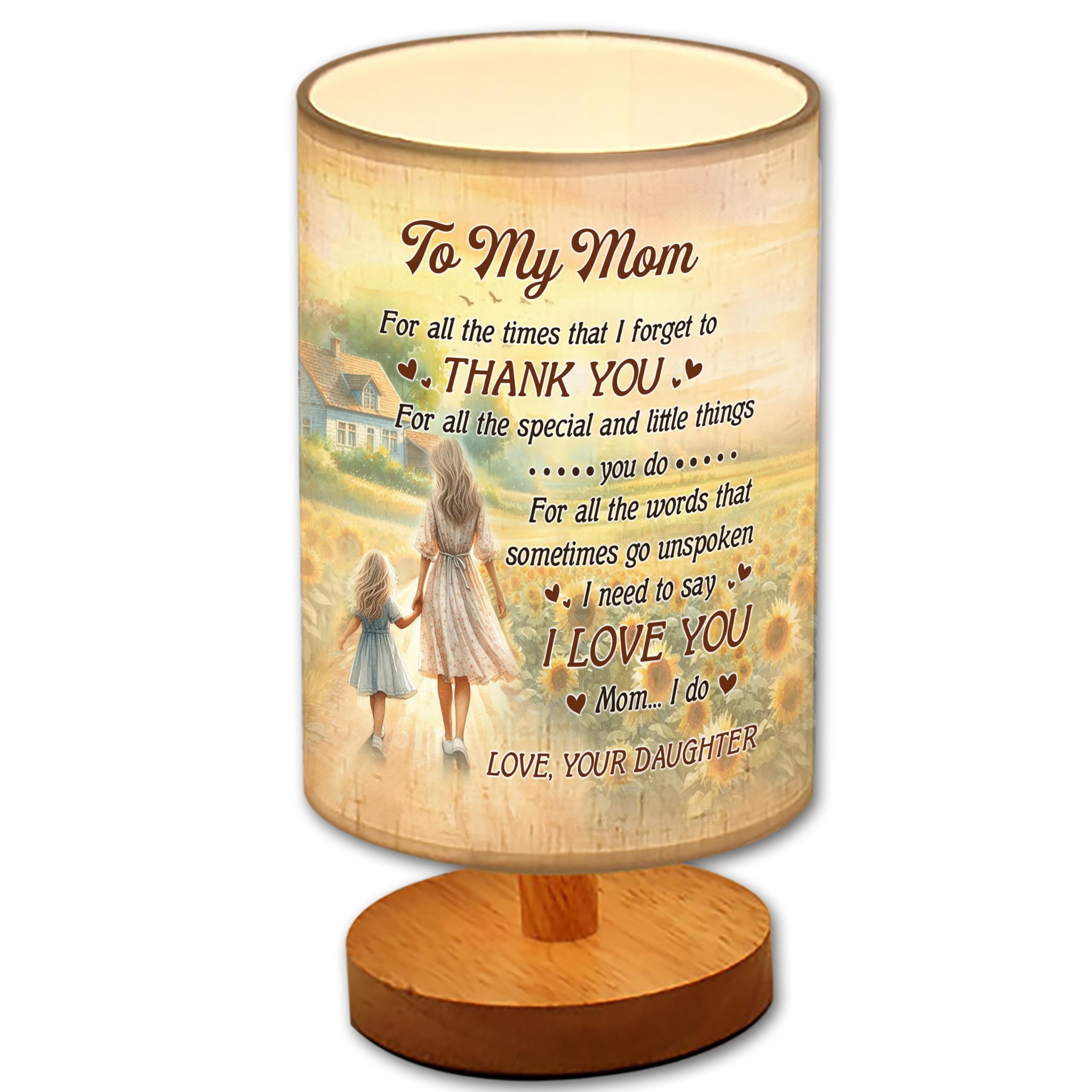 Myfihu Mom Table Lamp Mother'S Day For Mom From Daughter, Mother Daughter Lamp Tnt11