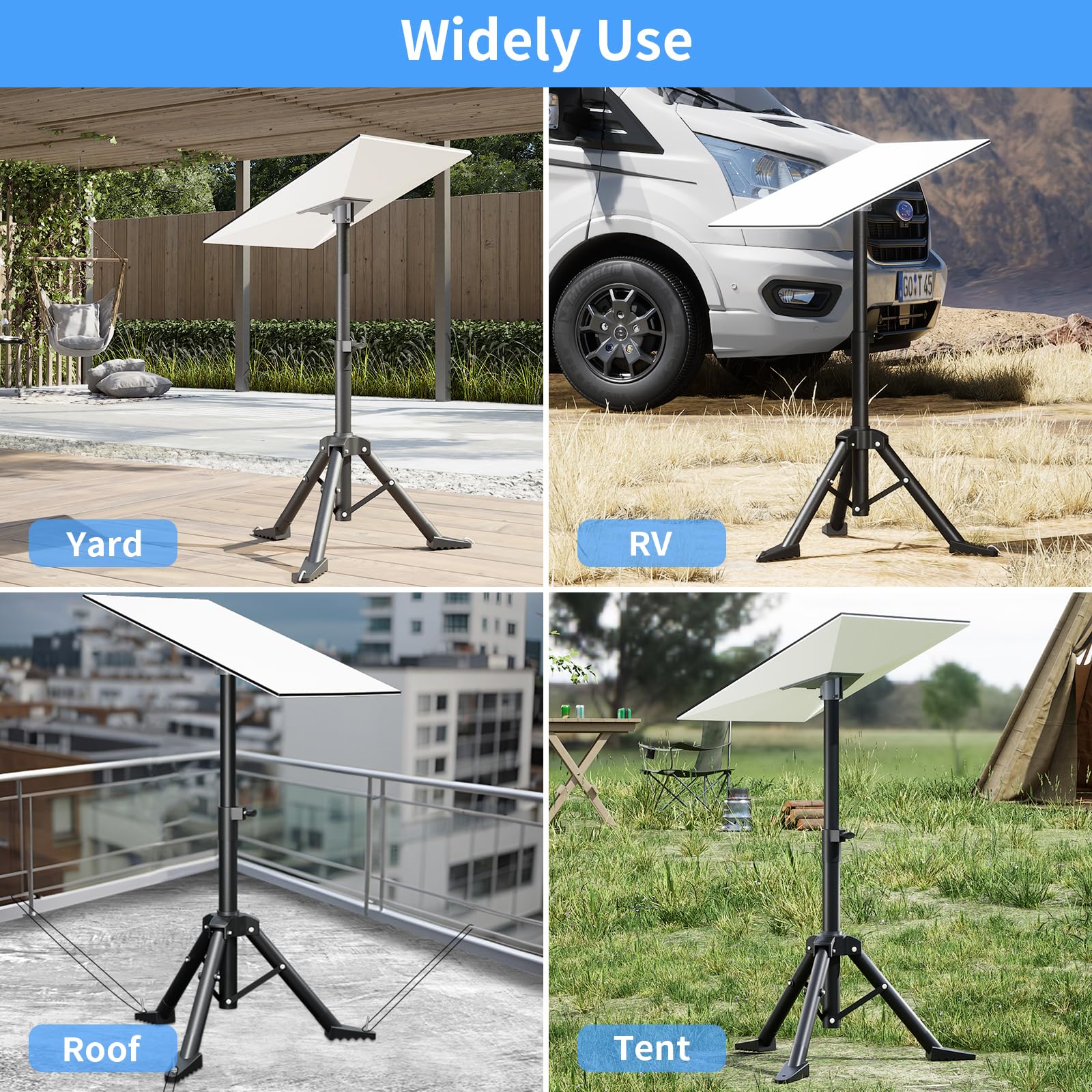 Szfzmz Starlink Gen 3 Tripod Stand With Starlink Pipe Adapter, Outdoor Portable Starlink Standard Kit, Easy To Install, Compatible With Starlink Gen 3 For Camping And Rv Travel