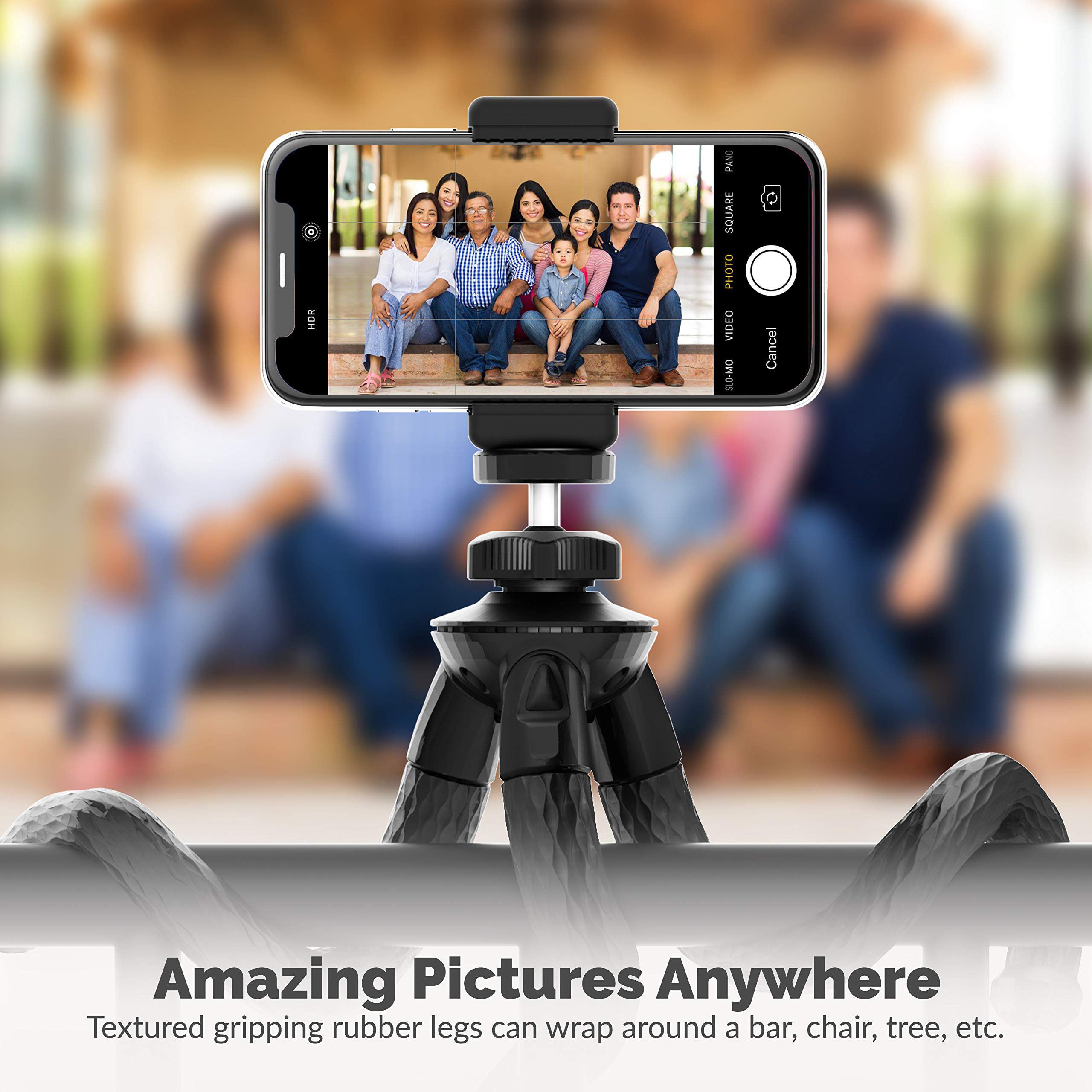 Sabrent Universal Flexible Tripod Standard Tripod Mount [Gopro Mount Adapter Included] (Tp-Fltp)