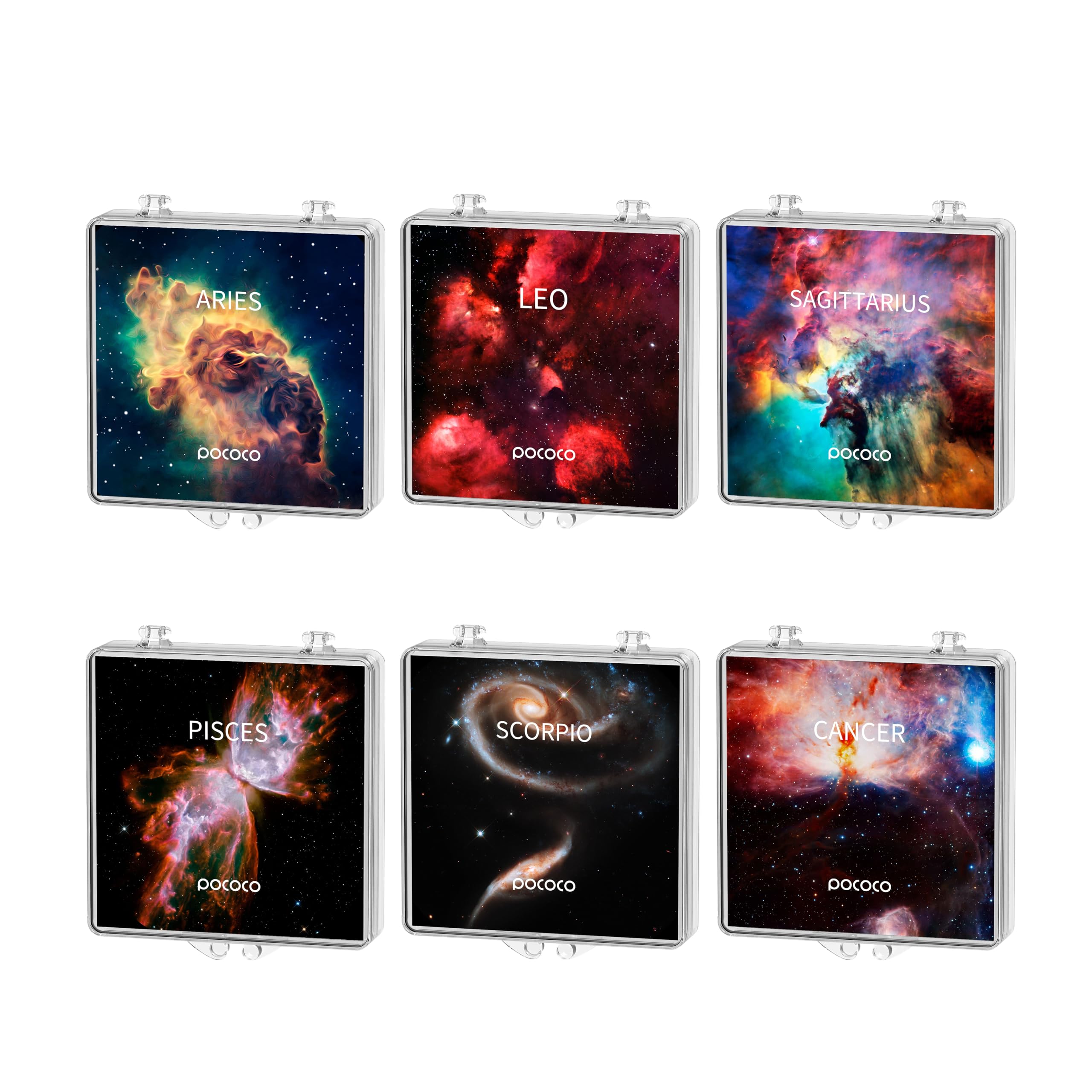 Pococo Realistic Constellation-2 Galaxy Star Projector Night Light Discs: Realistic Galaxy Patterns, 5K Ultra Hd, 96% Light Transmission, High Brightness - 6-Piece Pack (Projector Not Included)