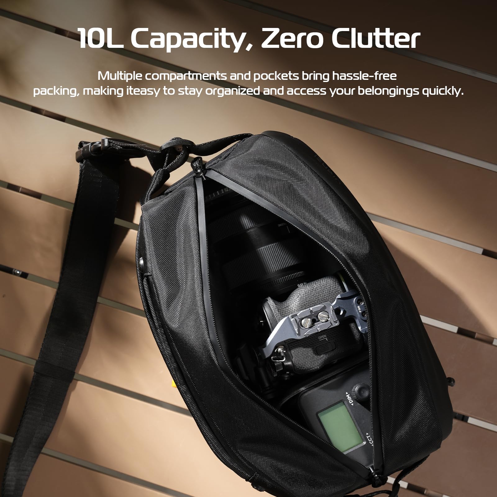 Ulanzi Camera Tripod, Mini Flexible Stand With  Phone Holder, Camera Sling Bag, Water-Resistant Camera Case