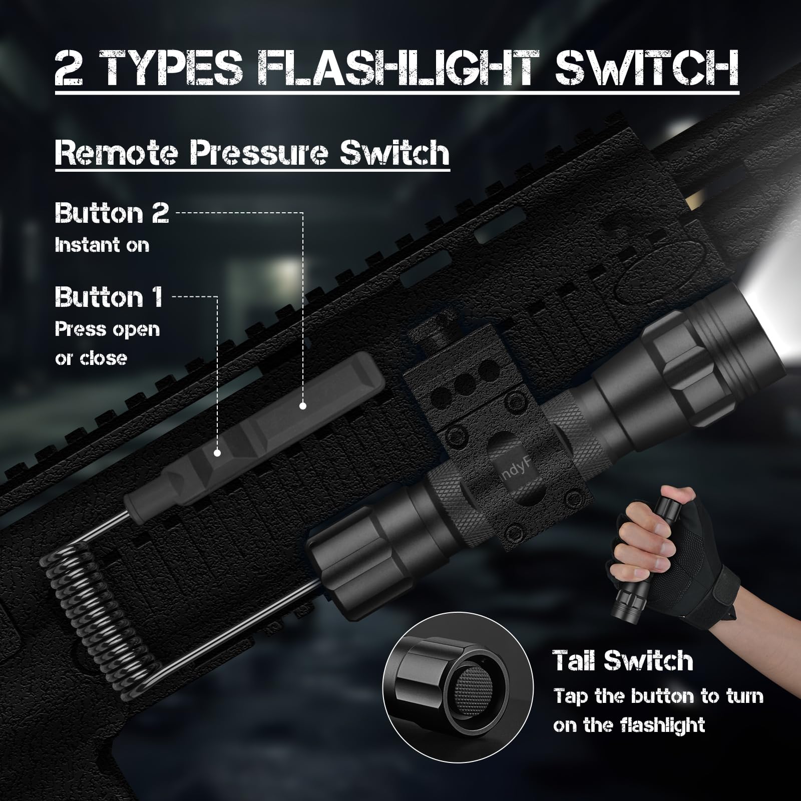 Fandyfire Police Flashlight With Holster For Duty Belt,800 Lumens Tactical Edc Flashlight With Holder,Single Mode Bright Law Enforcement Flash Light Set Fb10