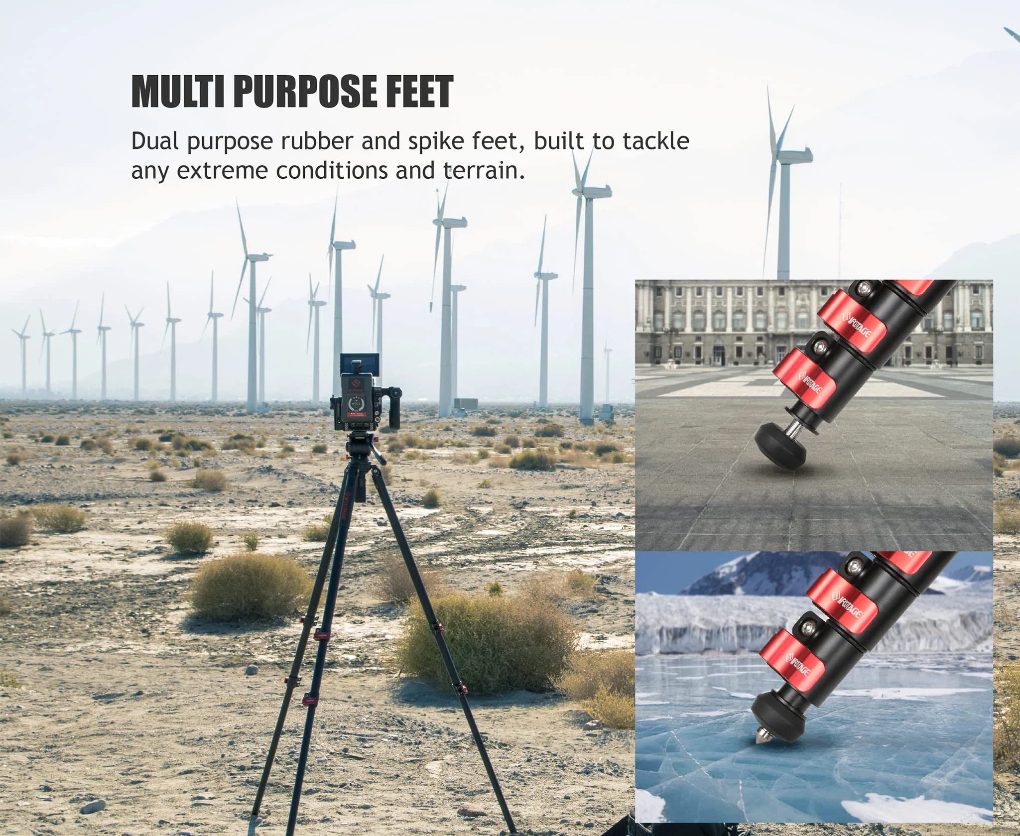 Ifootage Tripod Gazelle Tc7, 61” Carbon Fiber Video Camera Tripod With Quick Fastbowl, Payload 19.8 Lbs