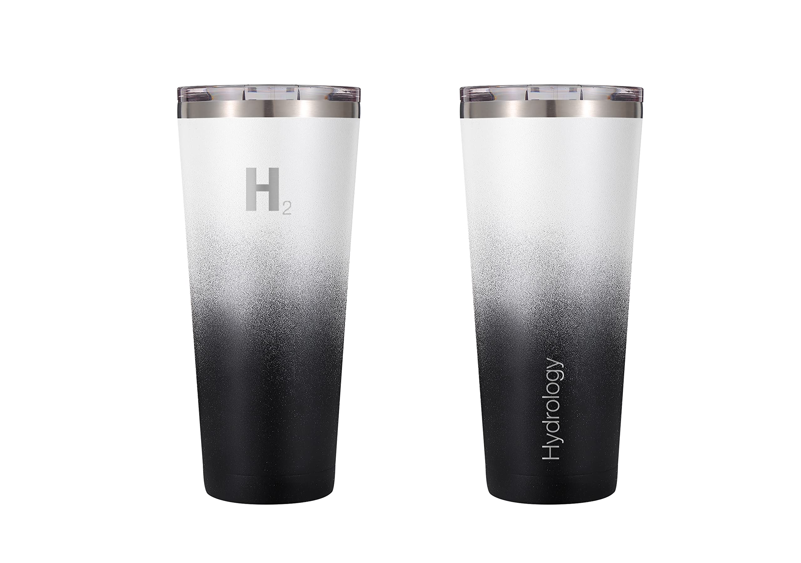H2 Hydrology Classic Tumbler  Tumbler With Lid And Four Straws  Double Wall Vacuum Insulated
