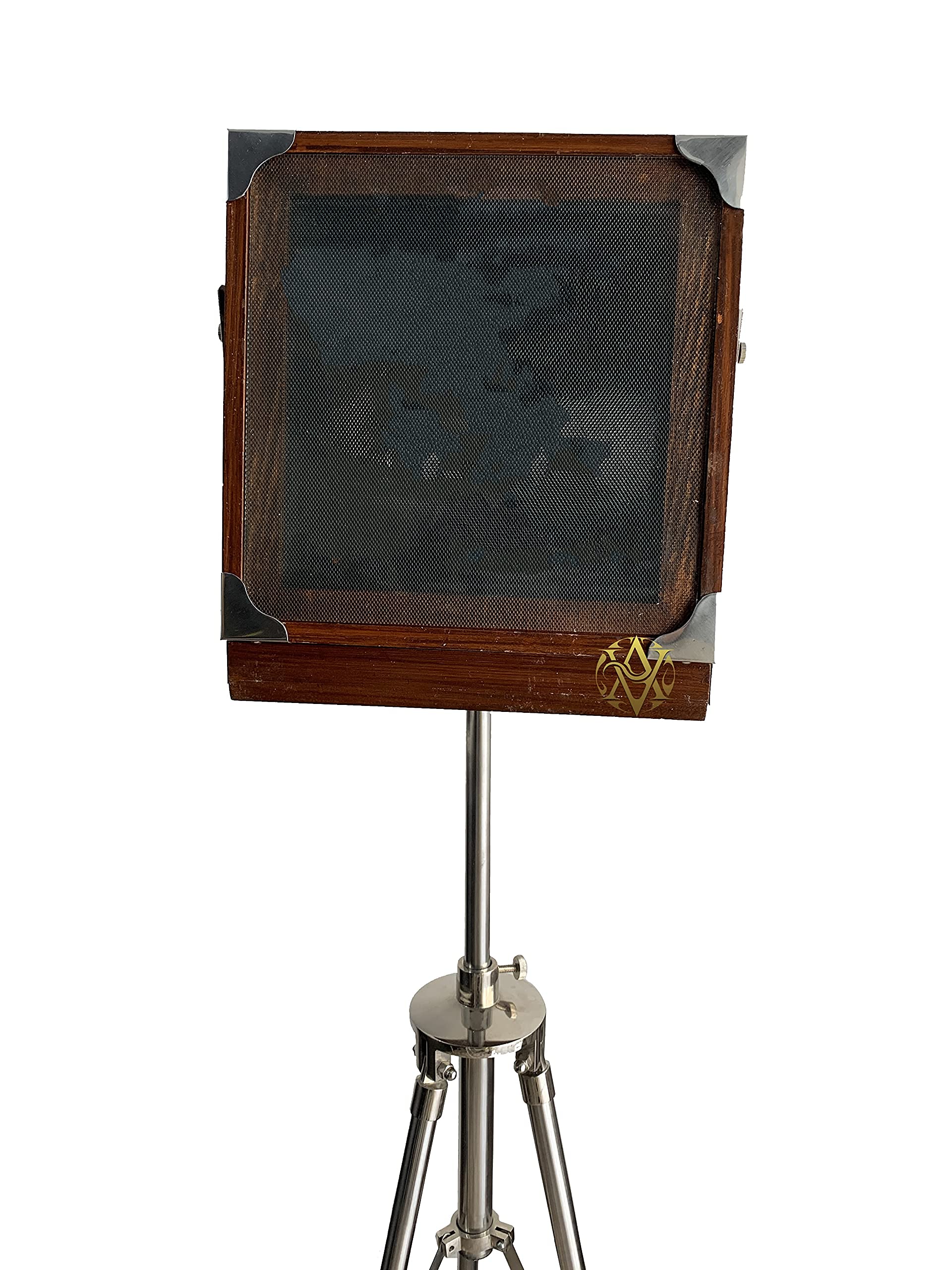 Antique Vibes Antique Wooden Old Cameras With Tripod Stand Home/Office/Livingroom Decorative Camera On Stand