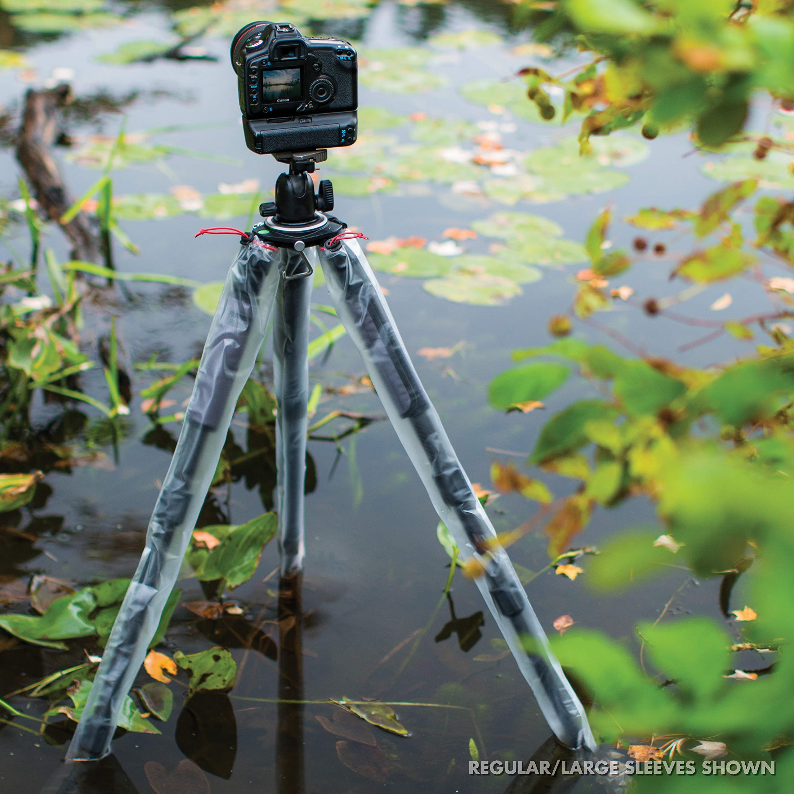 Rhody Photo Camera Tripod Leg Protection Covers - Waterproof/Snow-Proof/Mud-Proof Sleeves … (For Small/Travel Tripods)