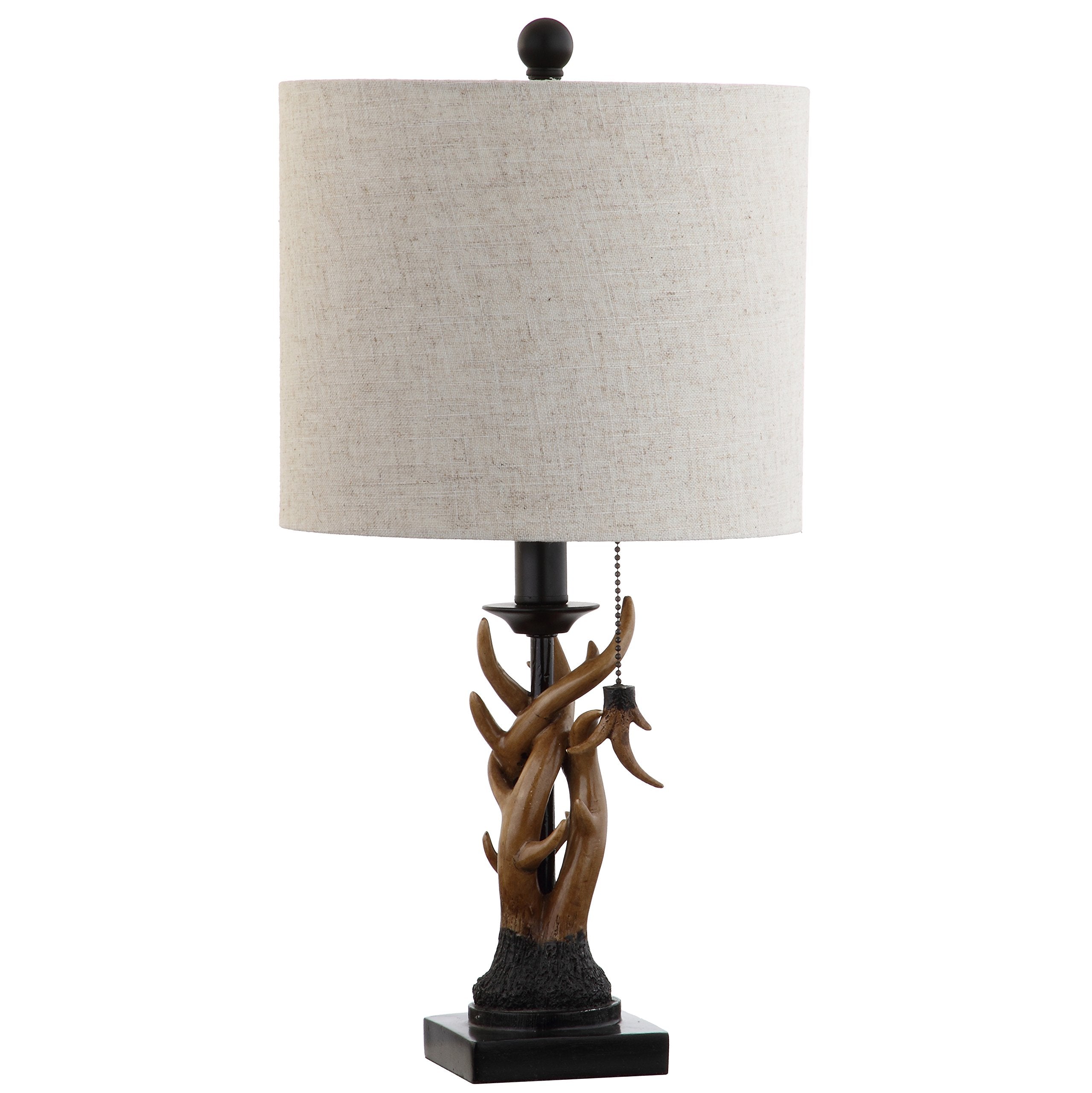 Jonathan Y Jyl1031A Gaston 20.5" Resin Mini Led Table Lamp, Farmhouse, Traditional, Cottage, Rustic, Office, Living Room, Family Room, Dining Room, Bedroom, Hallway, Foyer, Brown