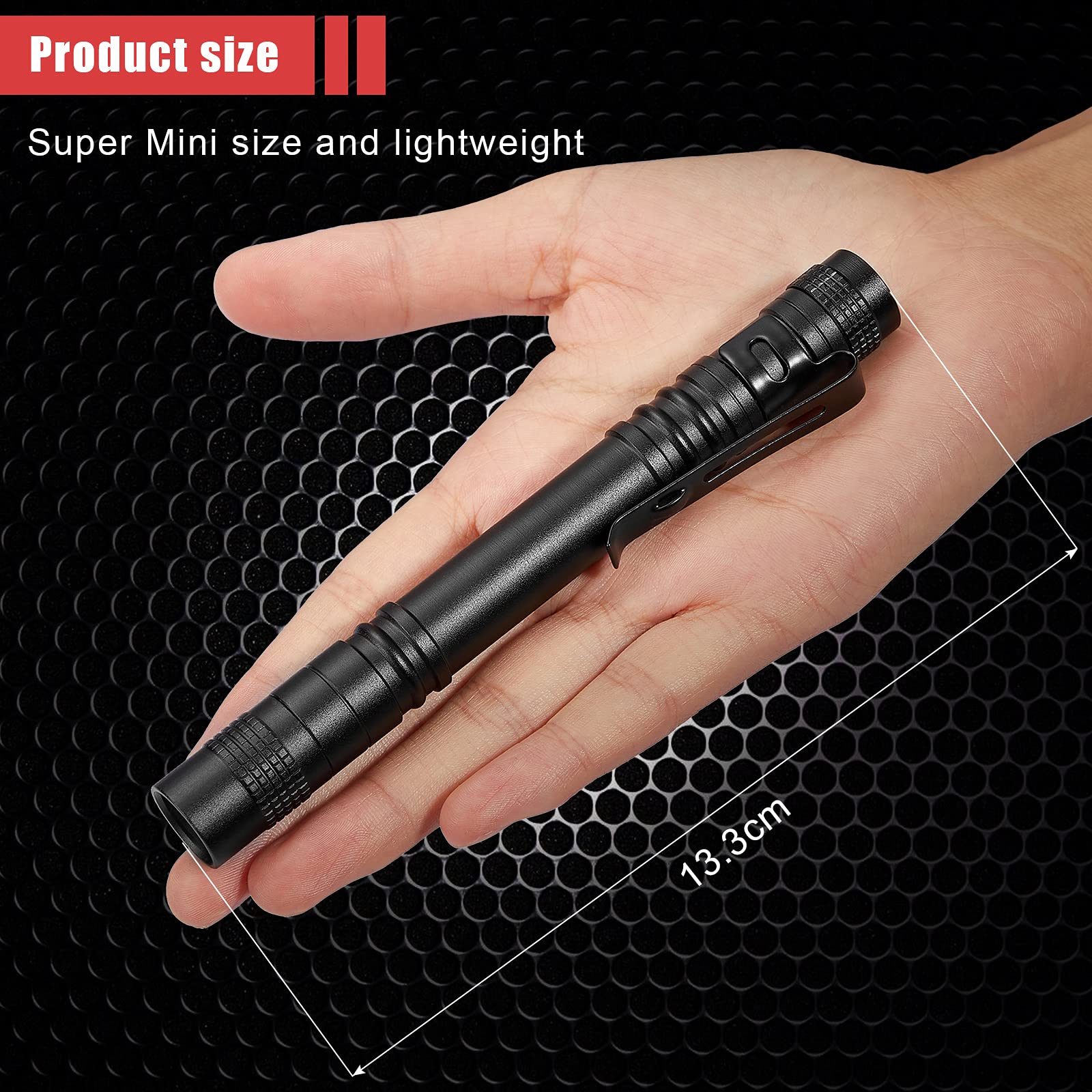 Honoson 10 Pieces Uv Black Light Flashlight Small Blacklight Flashlights Pen Lights For Leak, Pet Urine, Hotel Inspection, Dry Stain And Dye Detector, 5.2 Inches Long