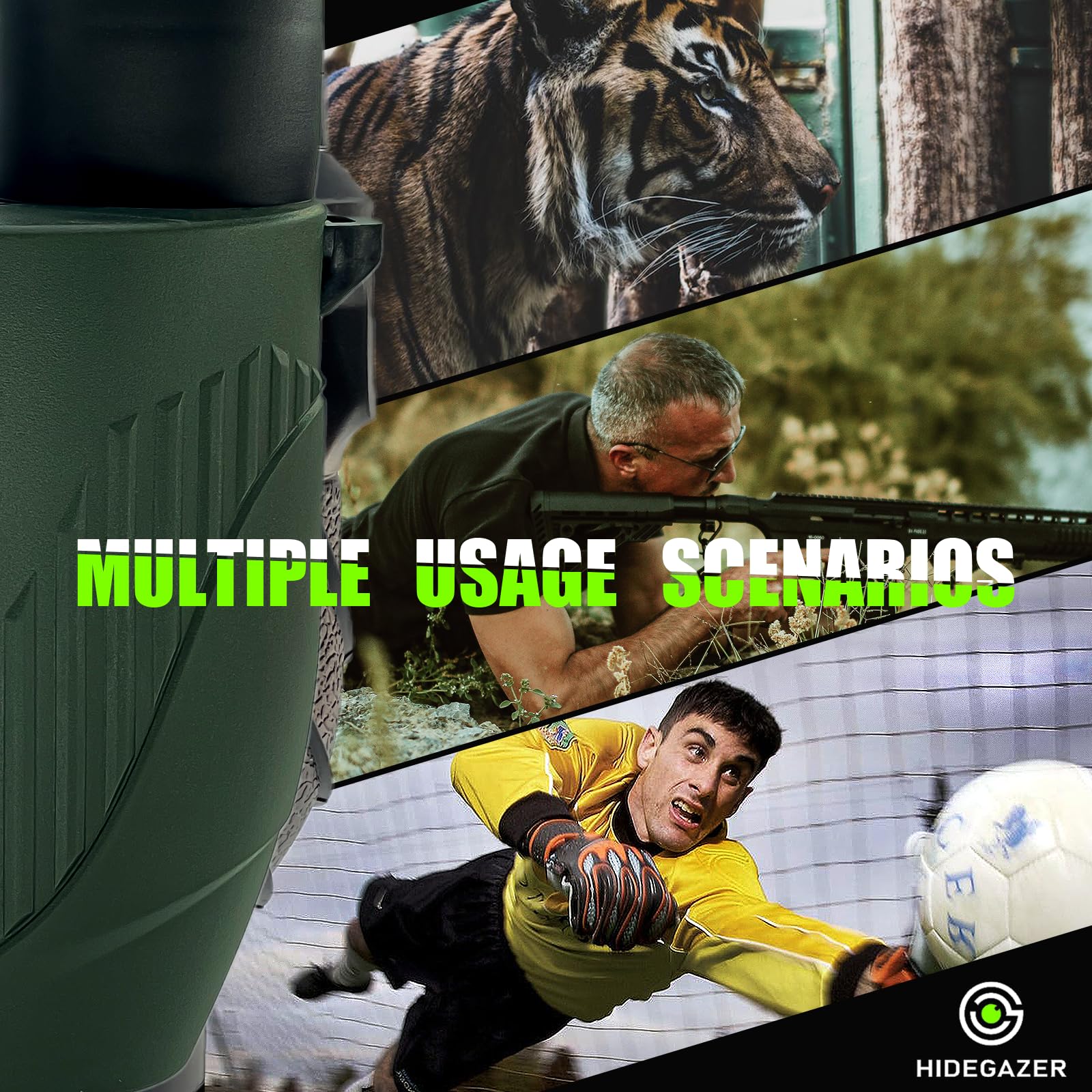 Hidegazer Binoculars For Adults And Kids 10X25 ,Small Binoculars Compact,Large View High Powered Binoculars For Bird Watching,Hunting,Hiking And Sport Games
