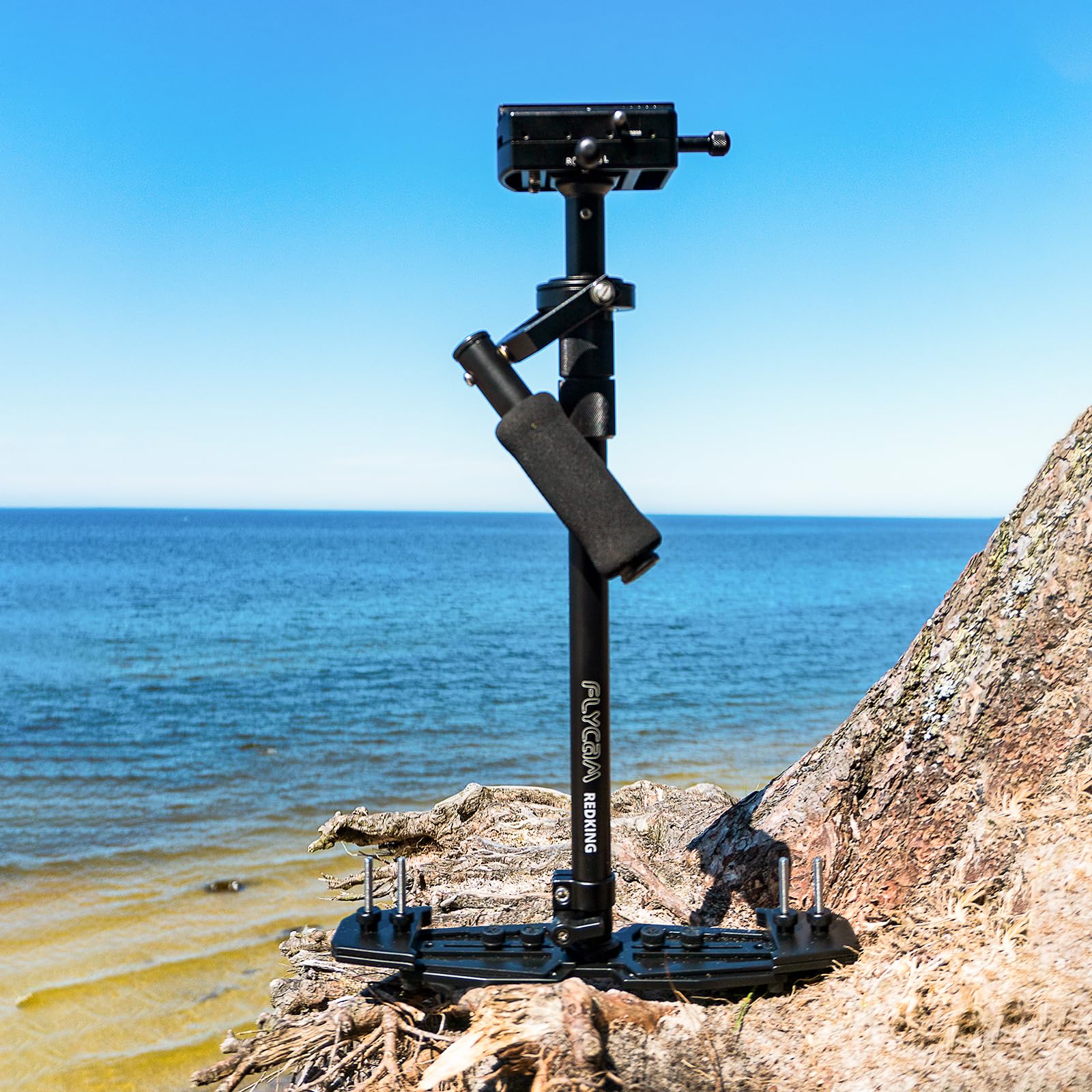 Flycam Redking Quick Balancing Video Camera Stabilizer With Dovetail Quick Release (Flcm-Rk)  Professional Cnc Aluminum Camera Stabilizer For Dslr Bmcc Sony Nikon Dv Camcorders Up To 7Kg/15.4Lb + Bag