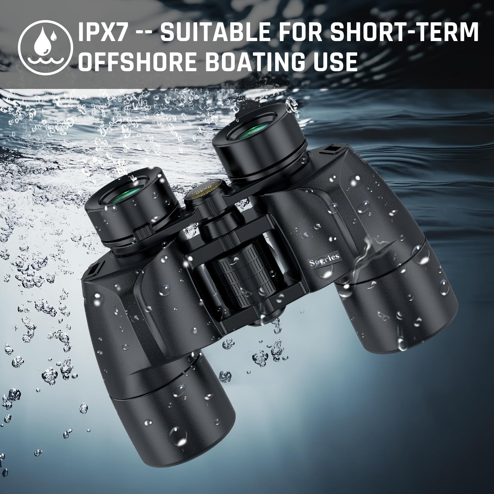 Sogries 8X40 High Power Binoculars For Adult,Hd Optical System Non-Slip Grip For Bird Watching, Ipx7 Waterproof Binoculars For Travel