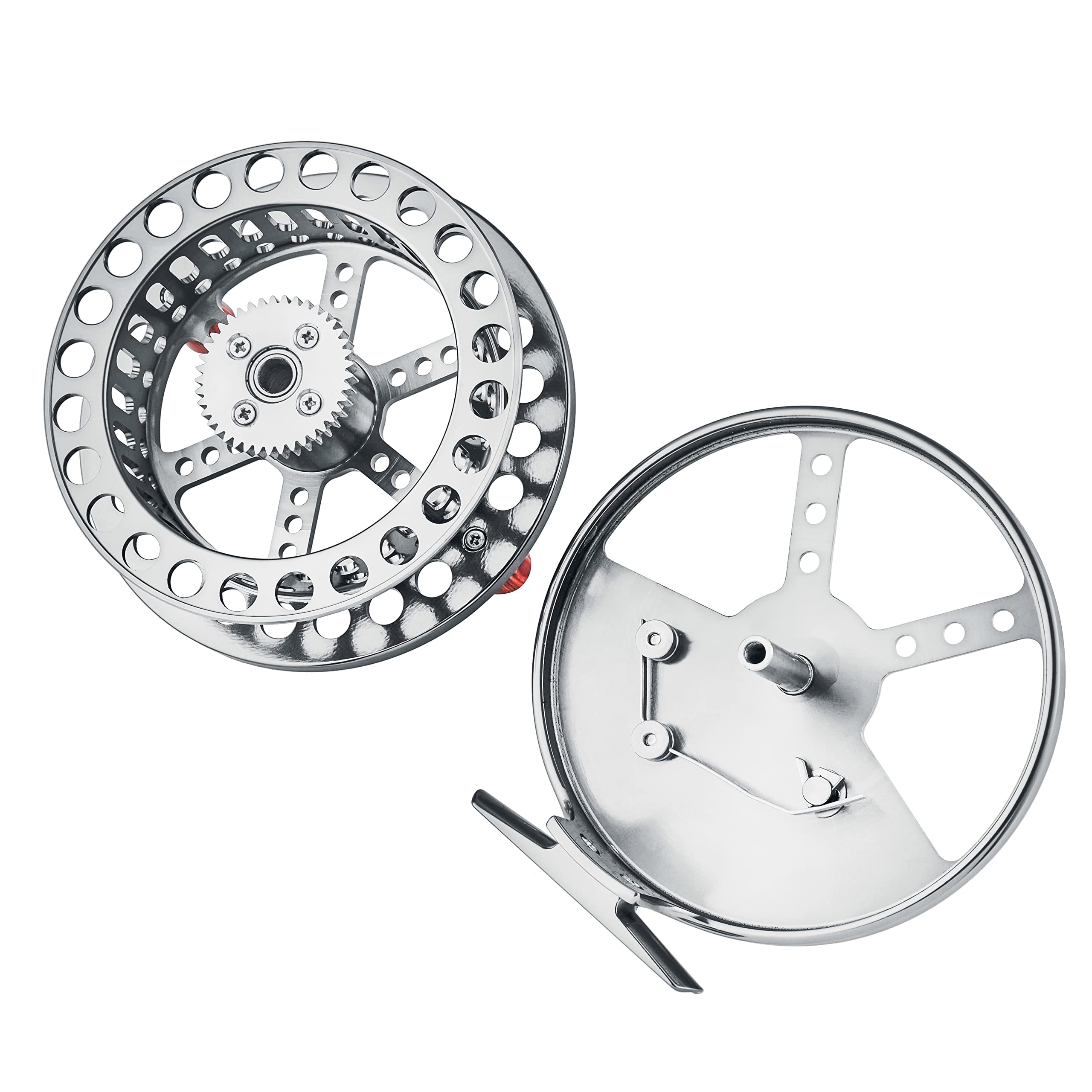 Channelmay Cnc Machined Aluminum Center Pin Centerpin Float Fishing Reel 108Mm 4 1/4 Inch Steelhead Salmon Trotting Fishing