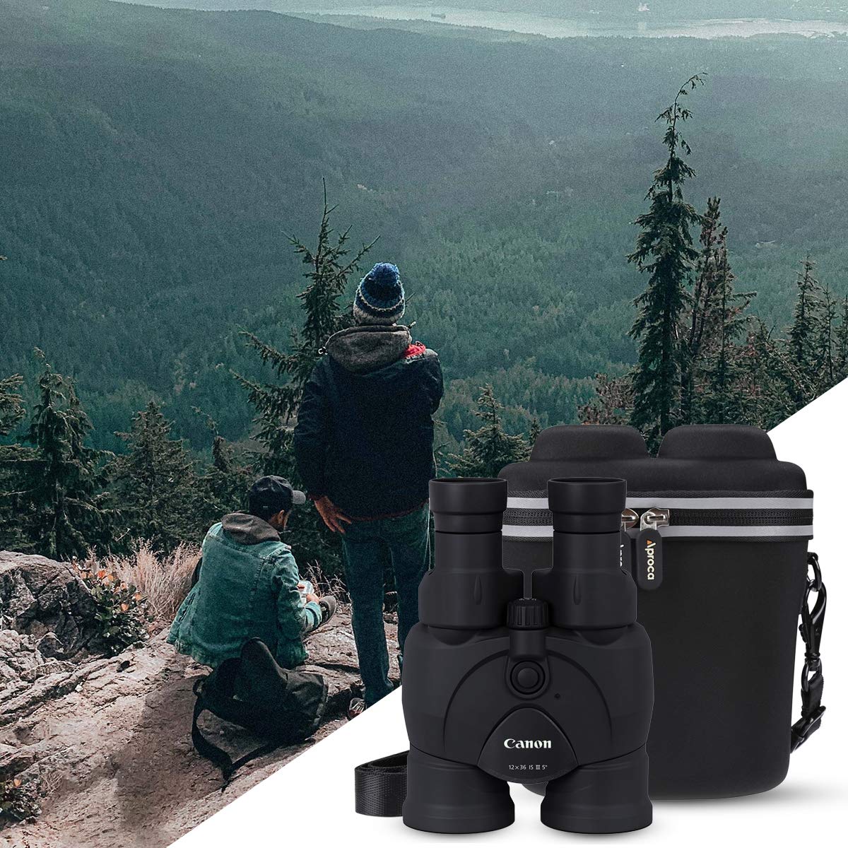 Aproca Hard Protective Travel Case For Canon 12X36 Image Stabilization Iii Binoculars
