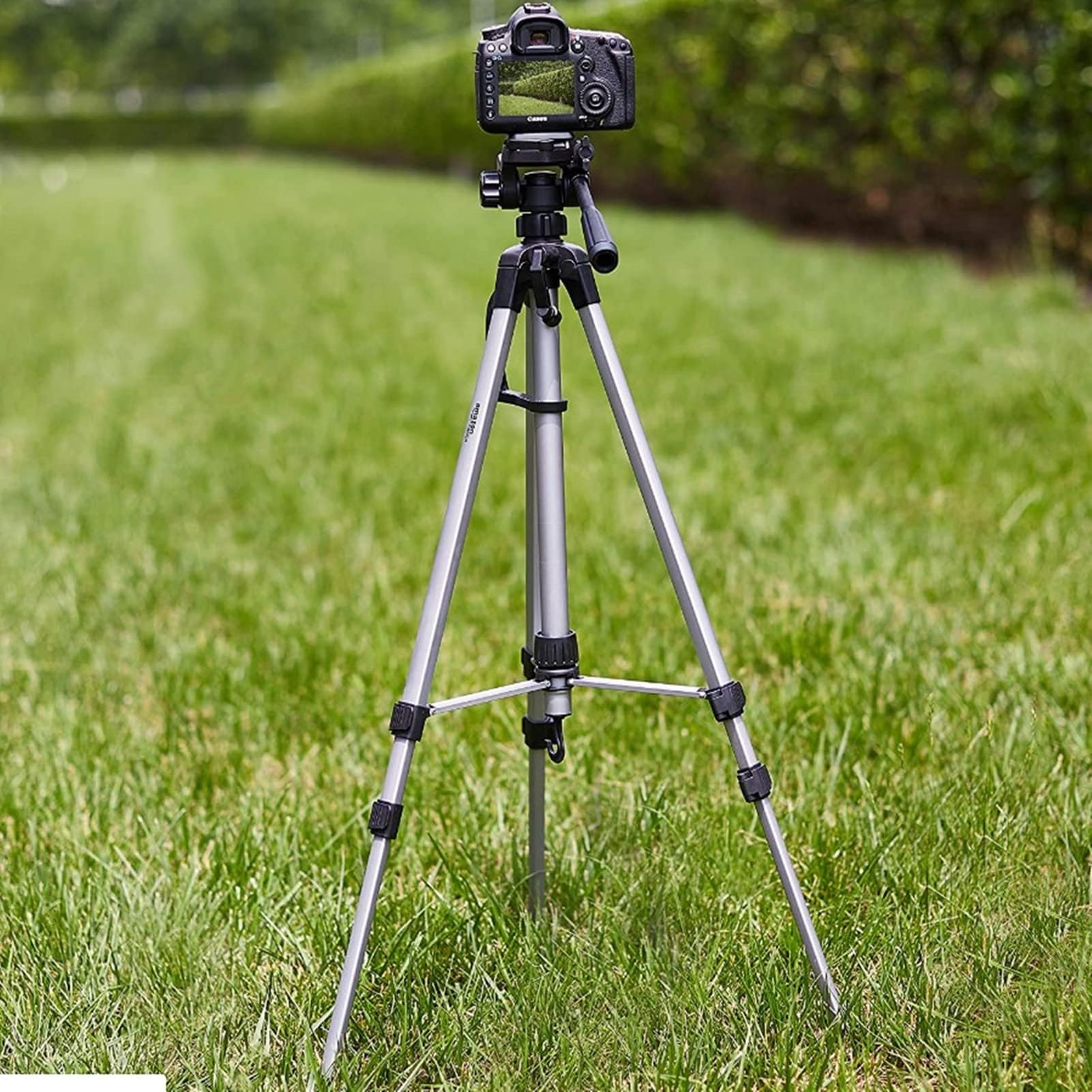 Yosoo Portable Camera Tripod, Extendable Smartphone Tripod Stand Adjustable Camera Mount Camera Tripod Stand Bracket Holder For Most Cell Phones Travel Vlogging Livestreaming