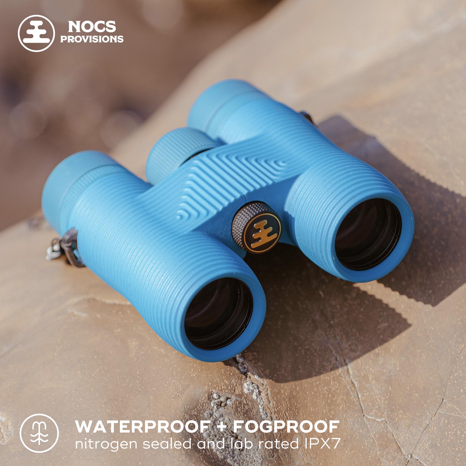 Nocs Provisions Field Issue Compact 8X32 Waterproof Binoculars, Shockproof, Fogproof, 8X Magnification, Bak4 Prism, Multi-Coated Lenses For Adults & Kids, Bird Watching, Hunting & Wildlife Viewing