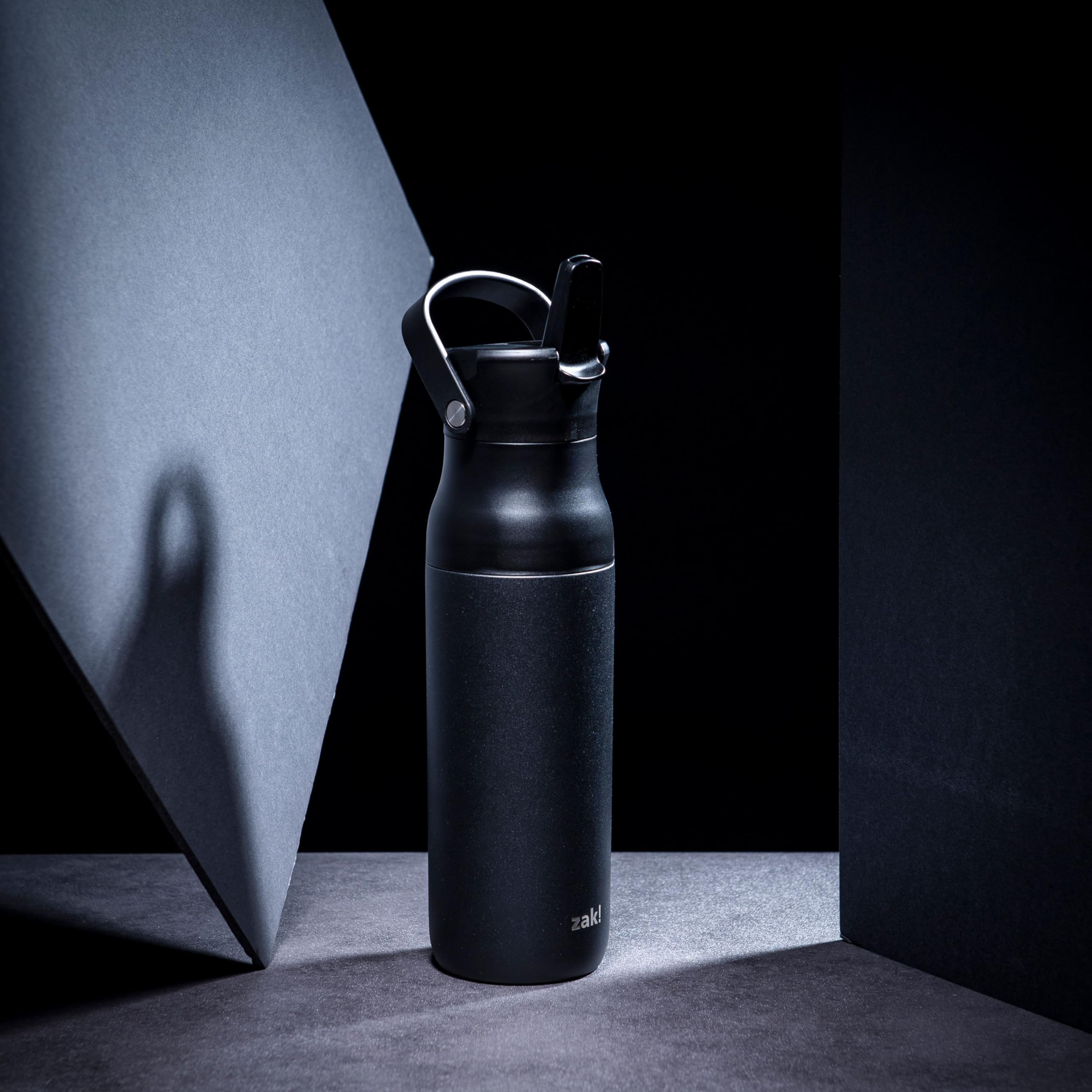 Zak Designs Harmony Water Bottle For Travel Or At Home, 32Oz Recycled Stainless Steel Is Leak-Proof