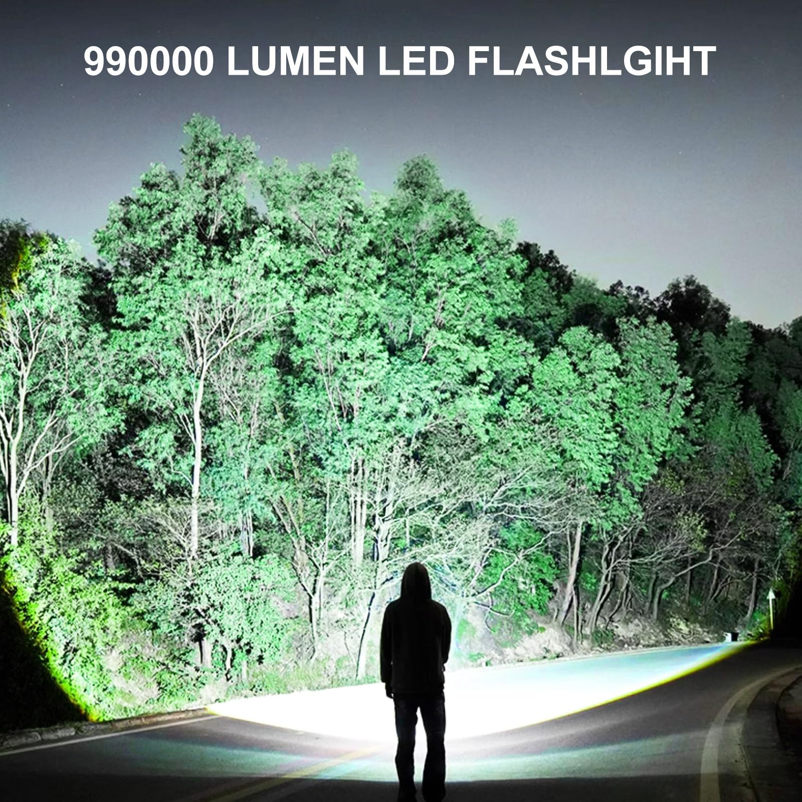 Alicegirl Rechargeable Flashlights 990,000 High Lumens 2 Pack, Led Super Bright Flashlight With 5 Modes & Ipx7 Waterproof, 15H Running Time, High Powered Flash Light For Home Camping Home Emergencies
