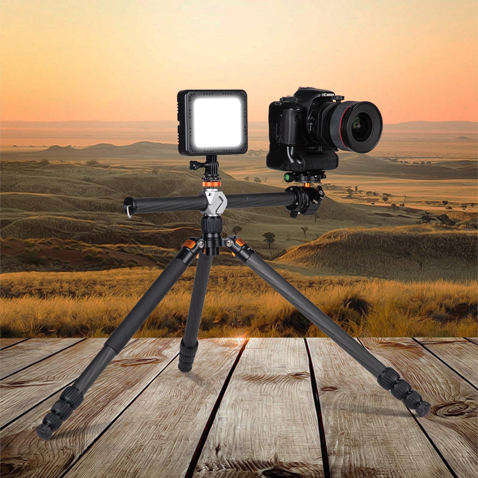 Tarion Cold Shoe Adapter For Tripod: Multifunctional Extension Bracket Rack With 1/4 Thread Holes Cold Shoe Mounts Universal 3/8 To 1/4 Screw Adapter For Camera Tripod Magic Arm Light Mc-H01