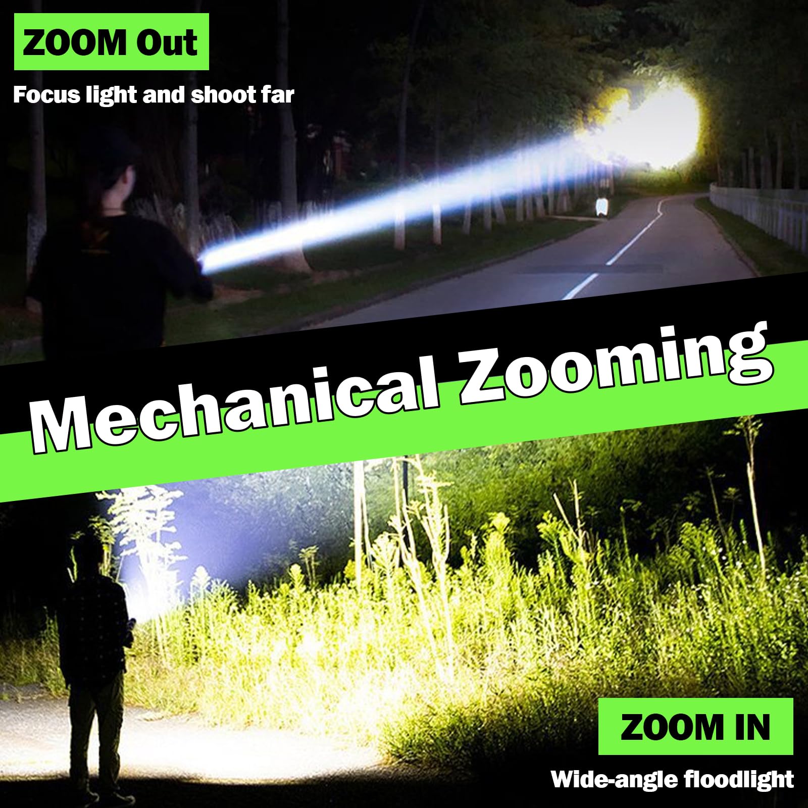 Windyupon Rechargeable Led Flashlights High Lumens, 990000 Lumens Tactical Flashlight With Cob Light, Zoomable Handheld Led Flash Light With 9 Modes, Magnet Led Flashlight For Camping Emergency