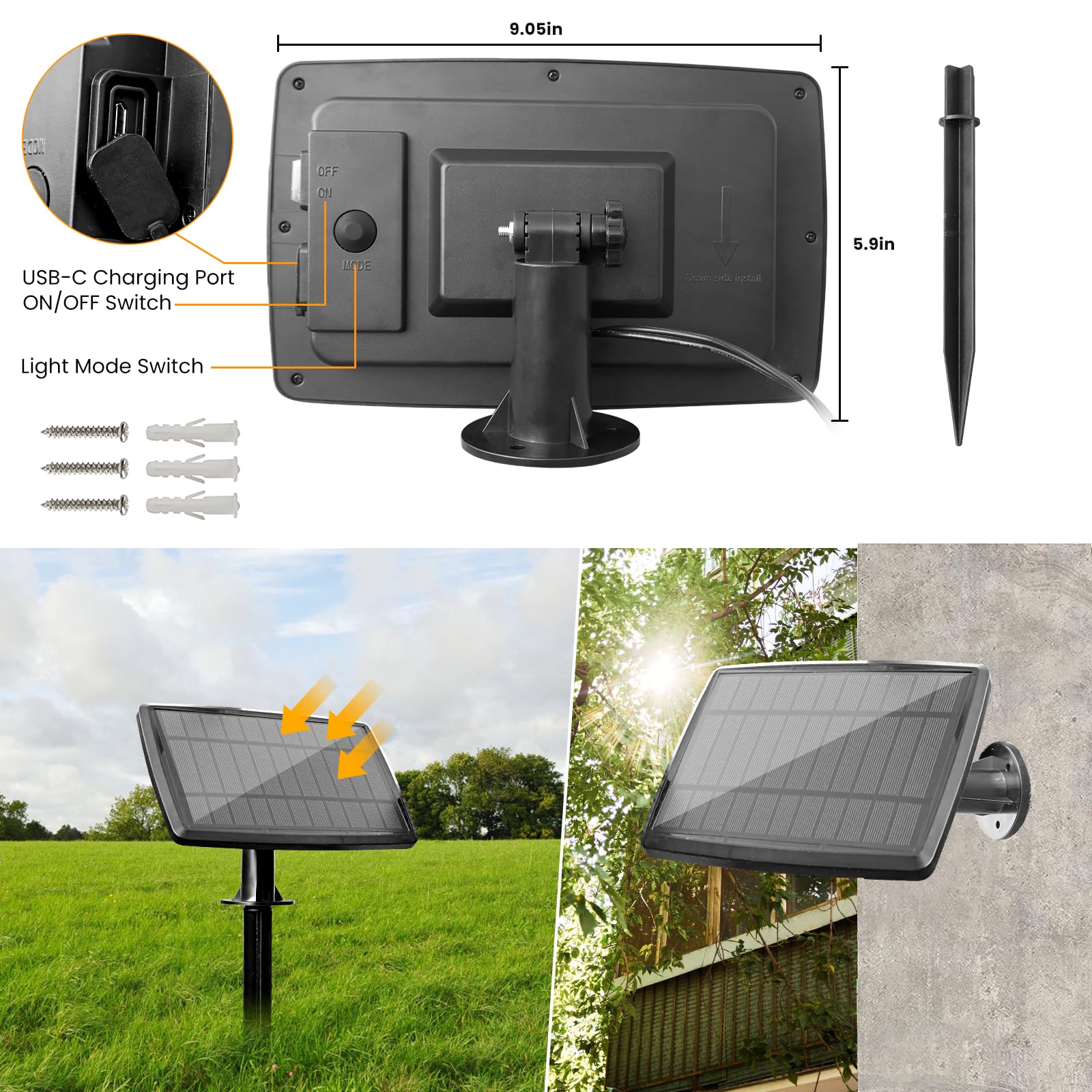 Bdrofn 200Ft Solar String Lights Outdoor Waterproof, Solar Patio Lights With Remote Control & 60+2 Dimmable St38 Edison Bulbs Shatterproof,Solar Powered String Lights For Outside Garden Backyard