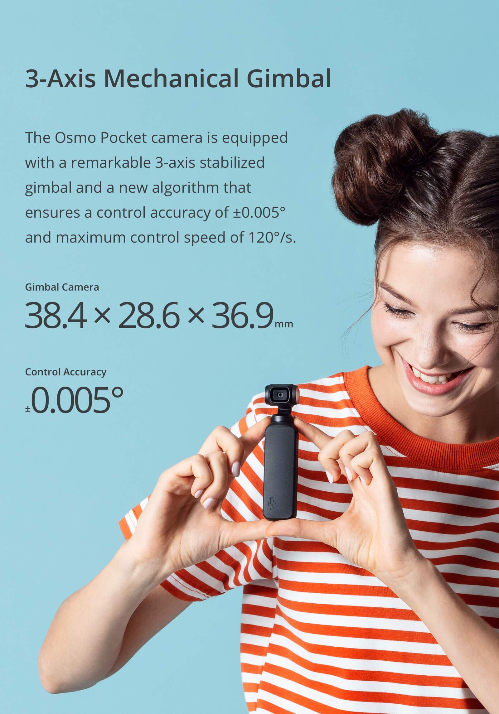 Dji Osmo Pocket Handheld 3-Axis 4K Gimbal Stabilizer With Integrated Camera