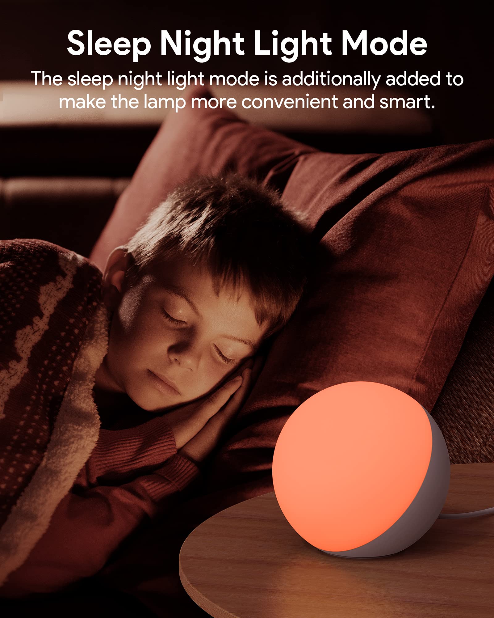 Hifree Smart Table Lamp, Dimmable Desk Lamp With App/Voice Control, Led Rgb Color Changing Touch Lamp, Night Light For Bedroom Compatible With Alexa