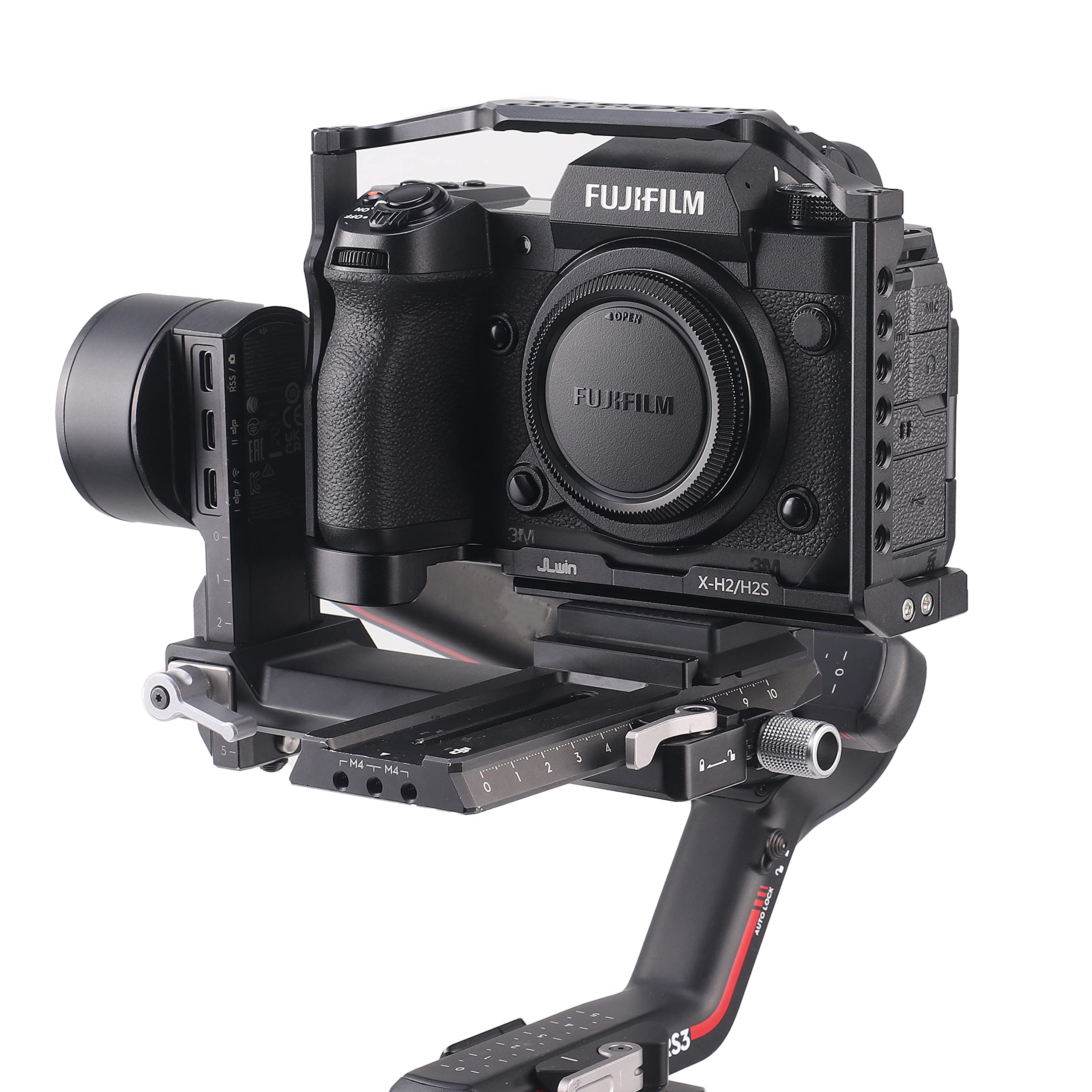Fotga Alloy Aluminum Camera Cage Bracket Stabilizer For Fujifilm X-H2 X-H2S Dslr Camera Video Film Making Compatible With Arca Swiss Clamp