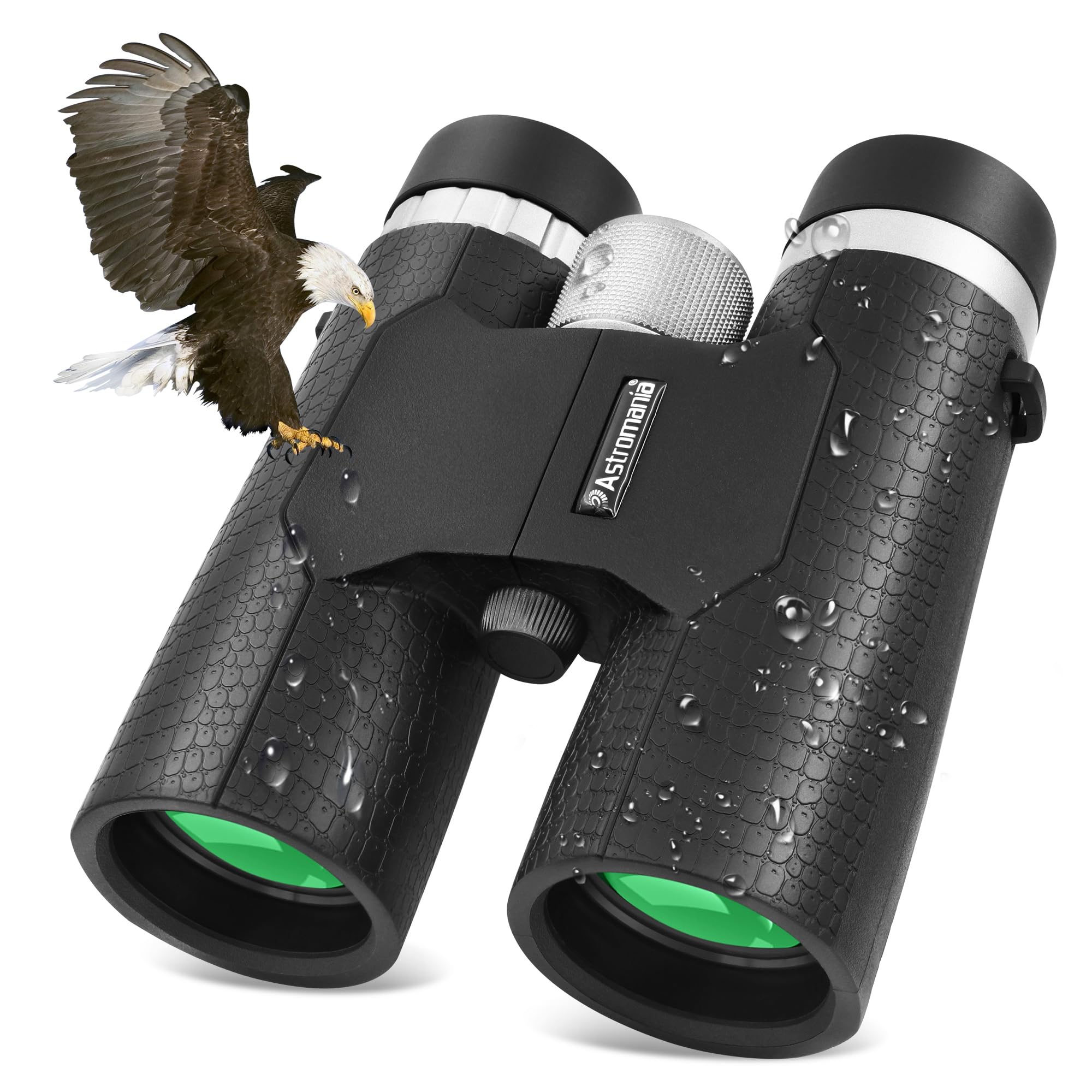 Astromania 8X42 Compact Binoculars -Bk7 Prism - For Traveling, Wildlife, Bird Watching, Camping And Sport Games, Concerts And Theater