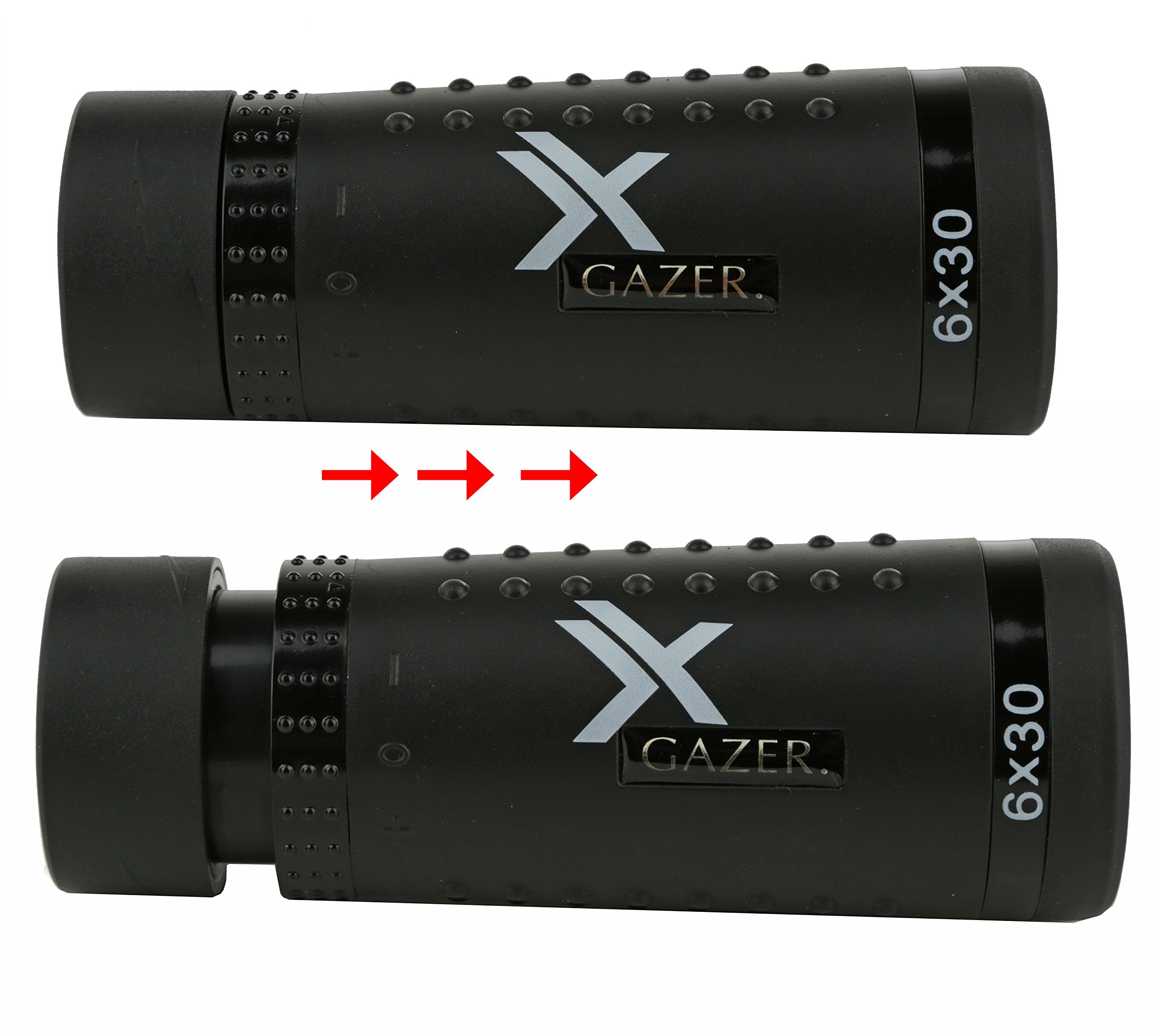 Xgazer Optics 6X30 Bird Watching Grip Scope Monocular, Hunting And Surveillance, Handheld Telescope, Wide And Clear Views, Best Optical Glass, Cloth, Neck Strap & Case Are Included