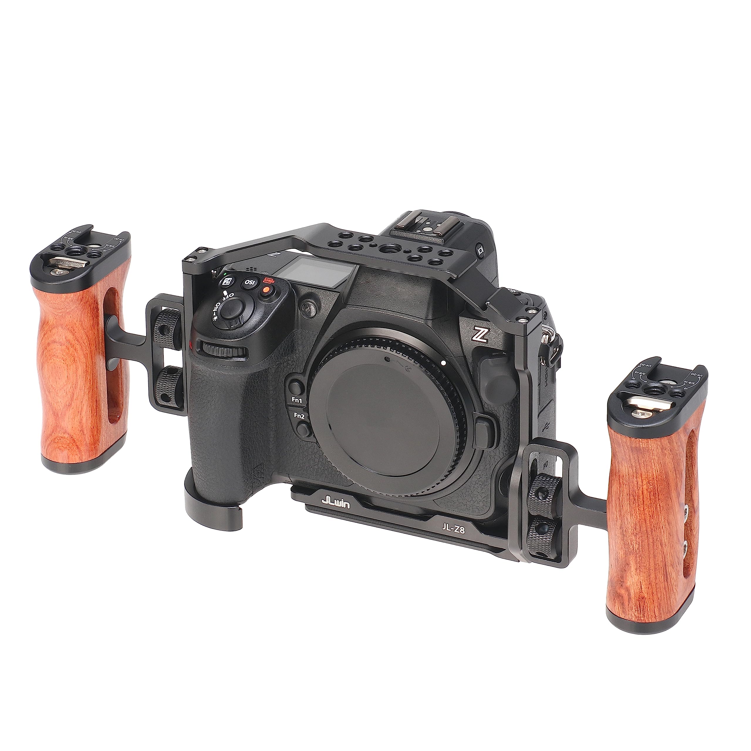 Fotga Z8 Camera Cage Stabilizer Bracket With 1/4" 3/8" Mount For Nikon Z8 Mirrorless Camera Video Making Filmmaking,Z8 Arca Swiss Tripod Mount Plate Cage