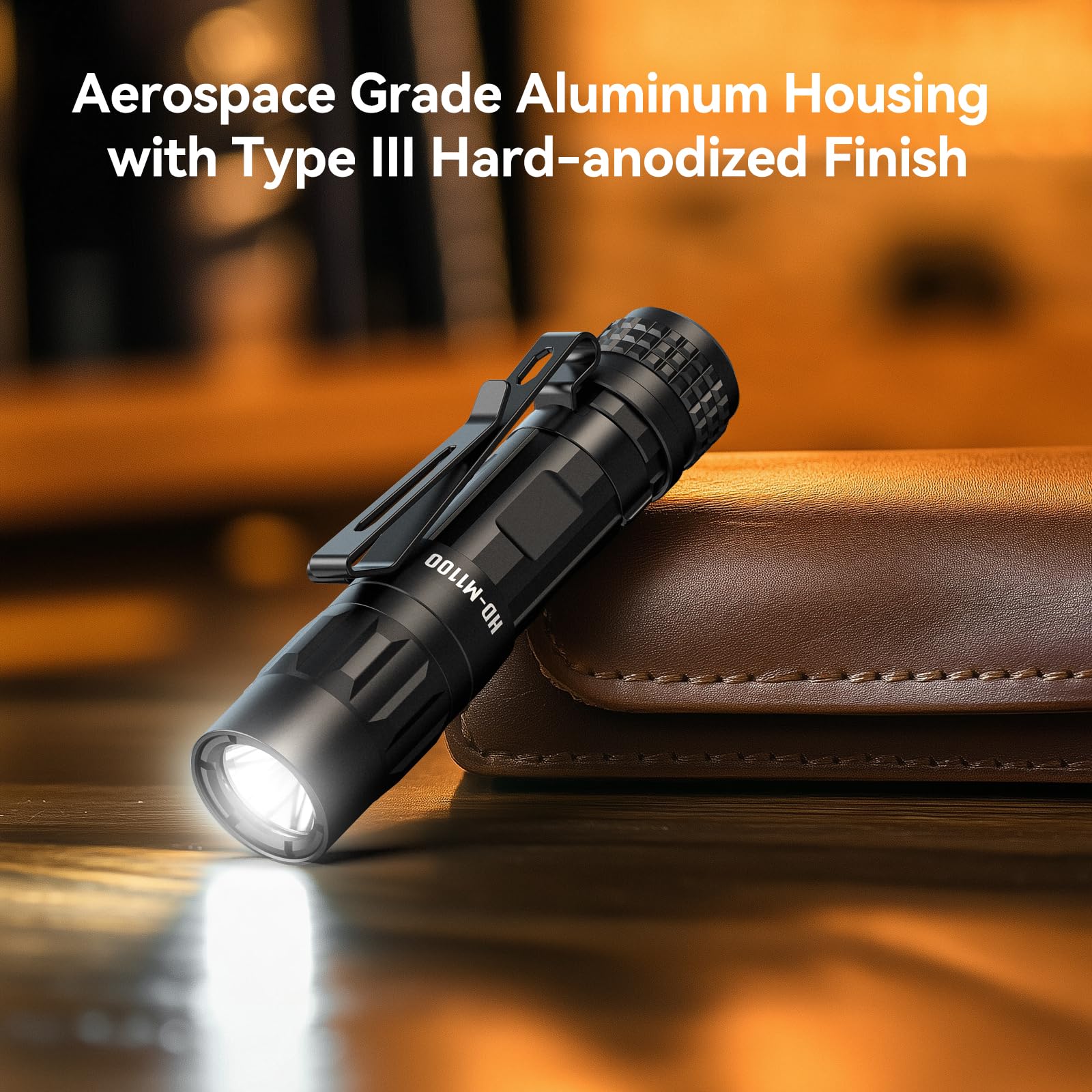 Griplite Small Edc Flashlight, 1100 High Lumens Rechargeable Pocket Light, Multi-Mode Led Flashlight With Clip For Everyday Carry And Emergencies