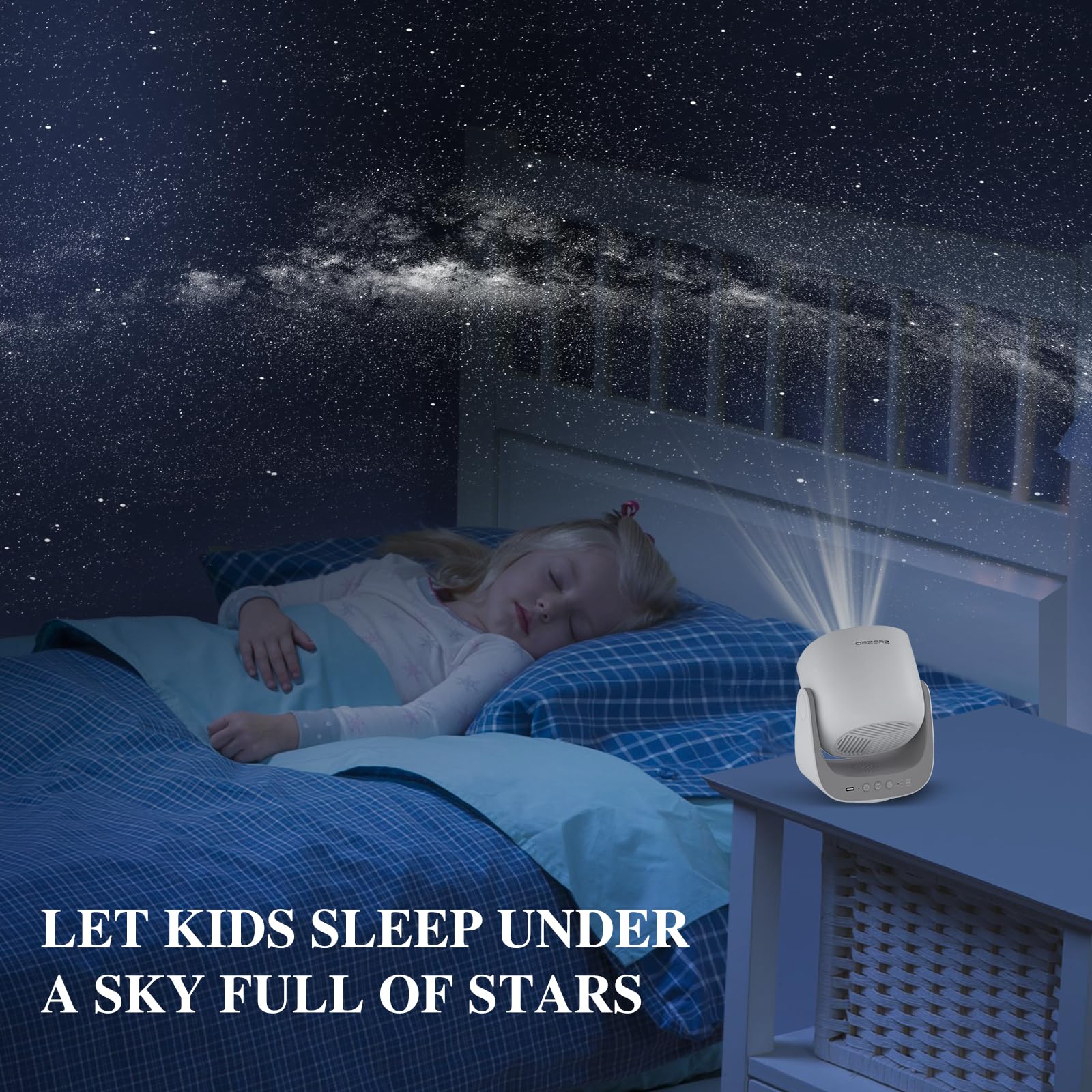 Orzorz Star Projector, Galaxy Night Light, Home Planetarium Projector With Rechargeable Battery, Sky Light Living Room Decor, Real Starry Nebula, Planet Presentation For Kids, Teen Girls, Adults
