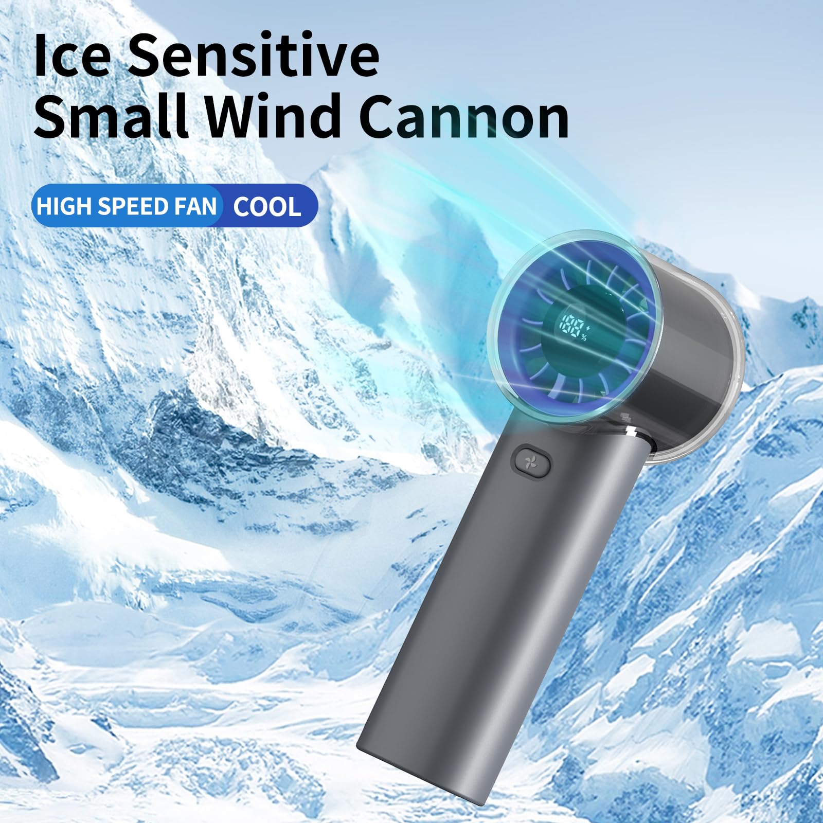 Mini Fan Handheld,3000Mah Rechargeable Mini Personal Hand Cooling Fan With Battery Life