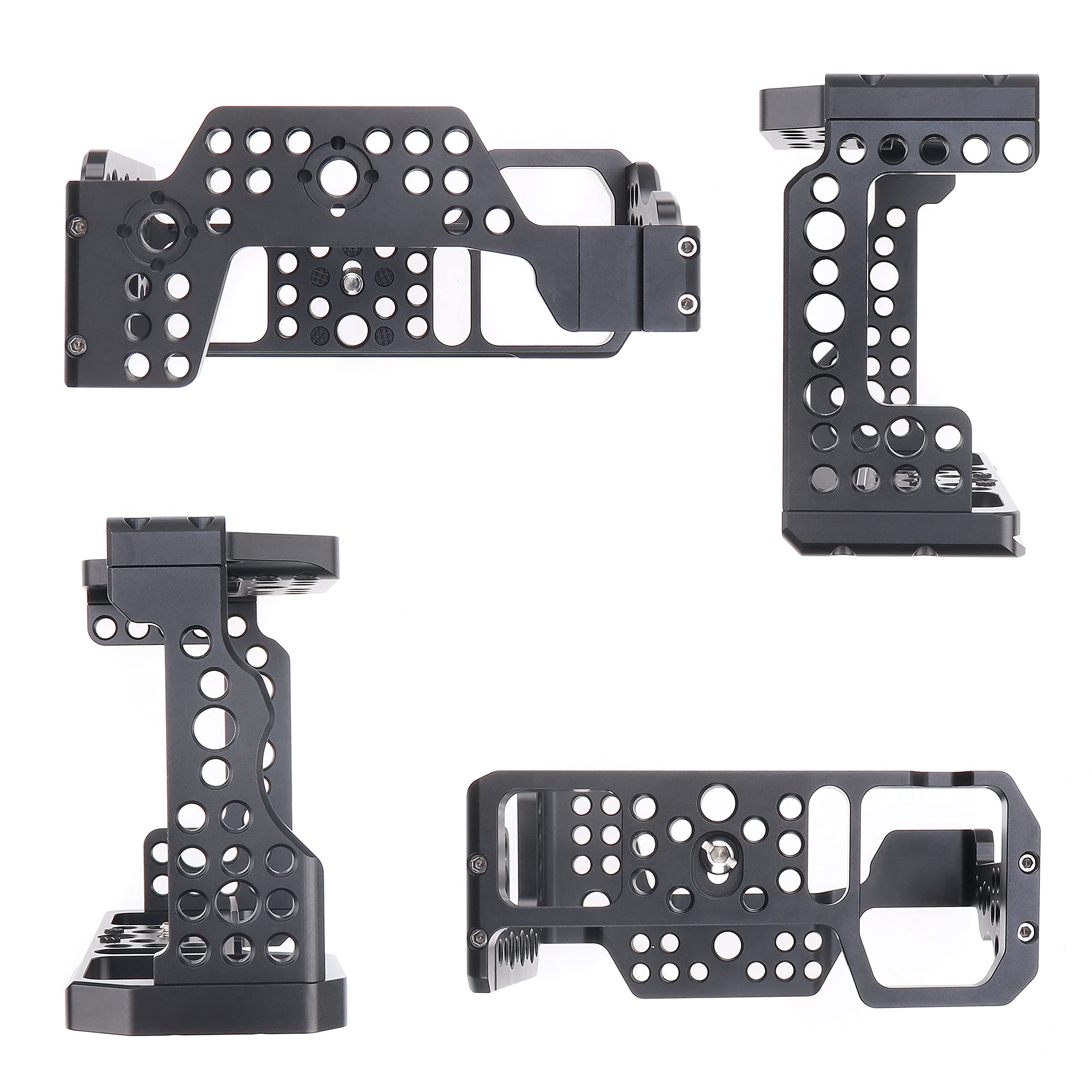 Fotga Camera Cage Video Stabilizer For Sony A7Riii A7Iii A9 With Cold Shoe,Handle Locating Holes,Multiple 1/4" 3/8" Screw Holes