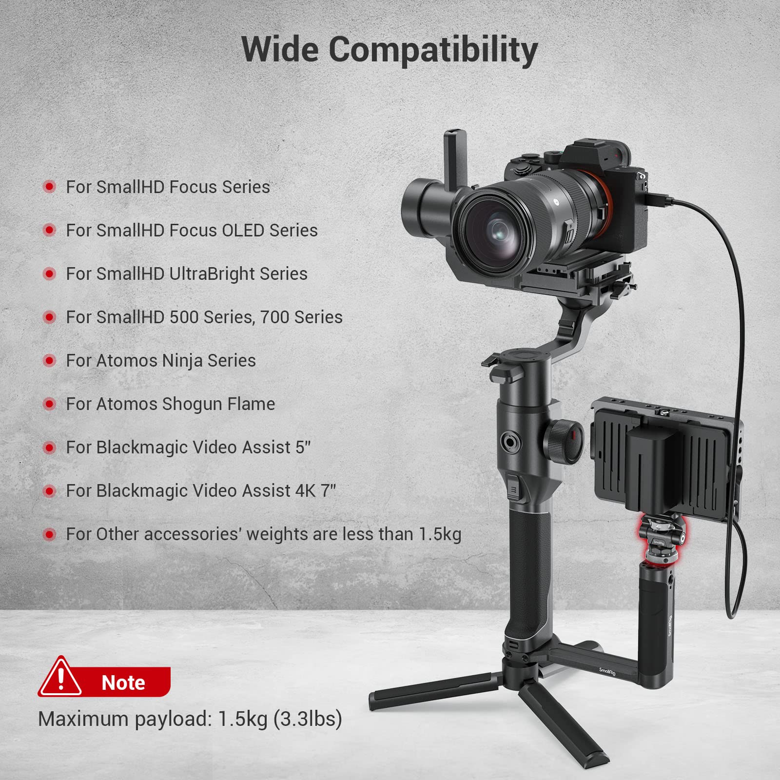 Smallrig Stabilizer Mode Sling Handgrip Kit For Dji Rs 2 / Rsc 2 / Rs 3 / Rs 3 Pro/Rs 3 Mini, With Sling Handle, Monitor Mount, Camera Cage And Weight-Reducing Shoulder Strap