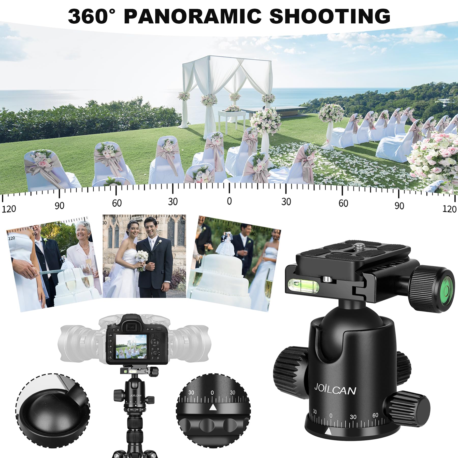 Victiv 80/85 Inches Heavy Duty Tripod For Camera And Phone, 85" Camera Monopod Tripods, Dslr Binoculars Spotting Scope Camcorders Video Tripod Stand, 360 Degree Ball Head, 35 Lbs Loads