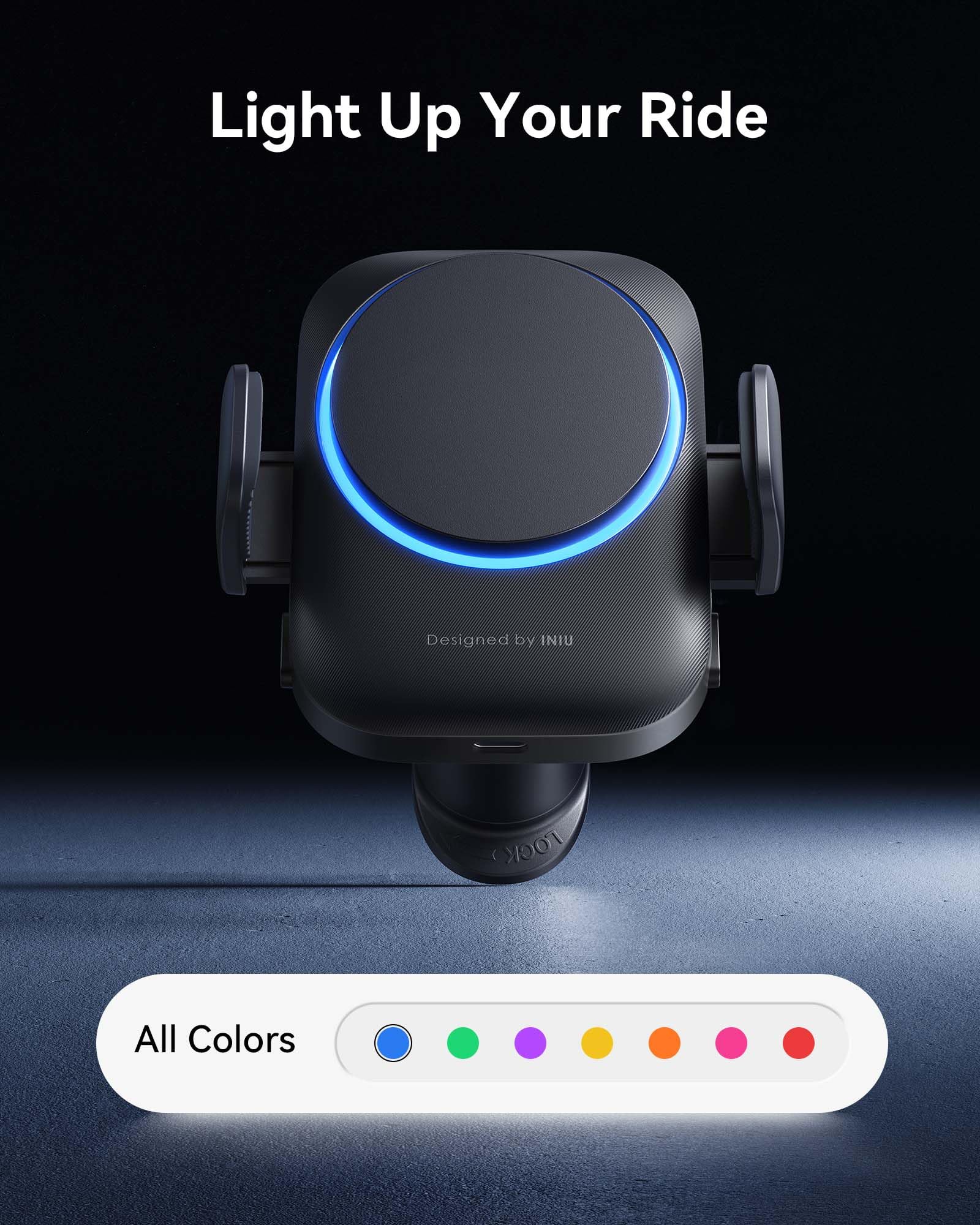 Iniu For Magsafe Car Mount Charger, Qi2  15W Wireless Car Charger, Ultra Strong Magnet, Car Phone Mount With Cooling Fan, Air Vent Dash Phone Holder Mount For Iphone 16 15 14 13 12 Series