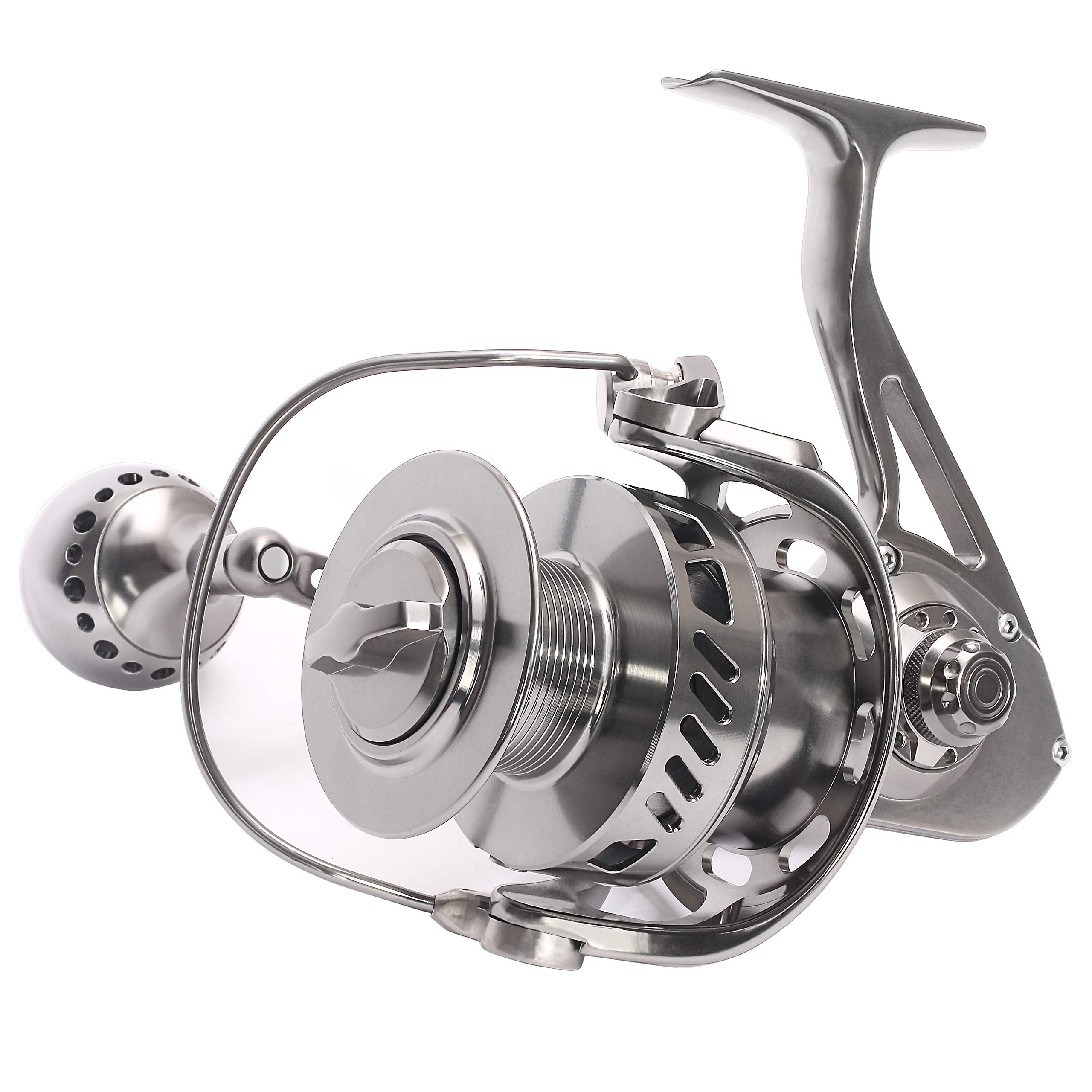 Saion Cnc Full Metal Spinning Fishing Reel Powerful Saltwater Reel 20Kg/44Lb 30Kg/66Lb Long Cast Big Game Boat Fishing 11+1 Stainless Steel Ball Bearings